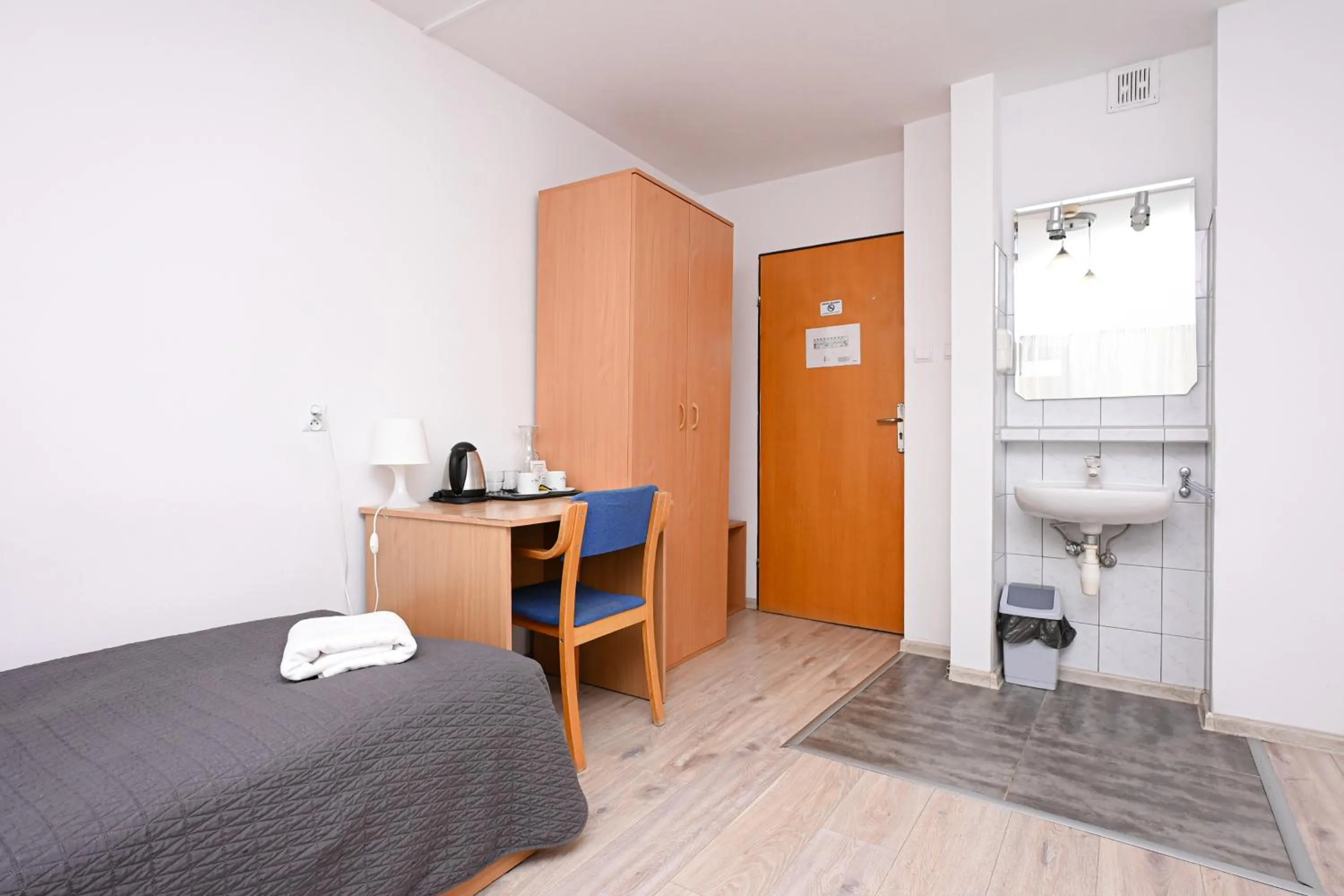 Bed in Hotel Dom Polonii