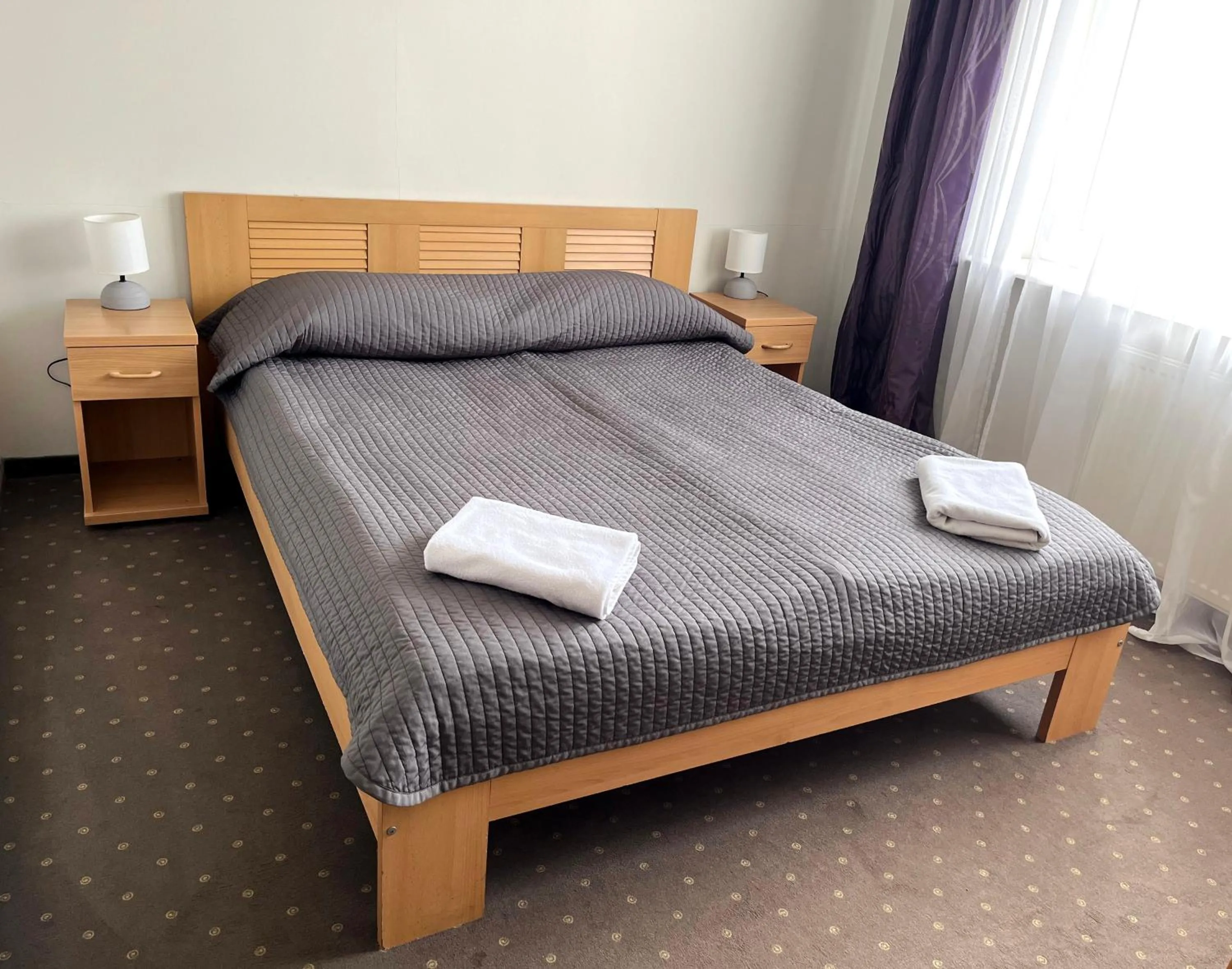 Bed in Hotel Dom Polonii