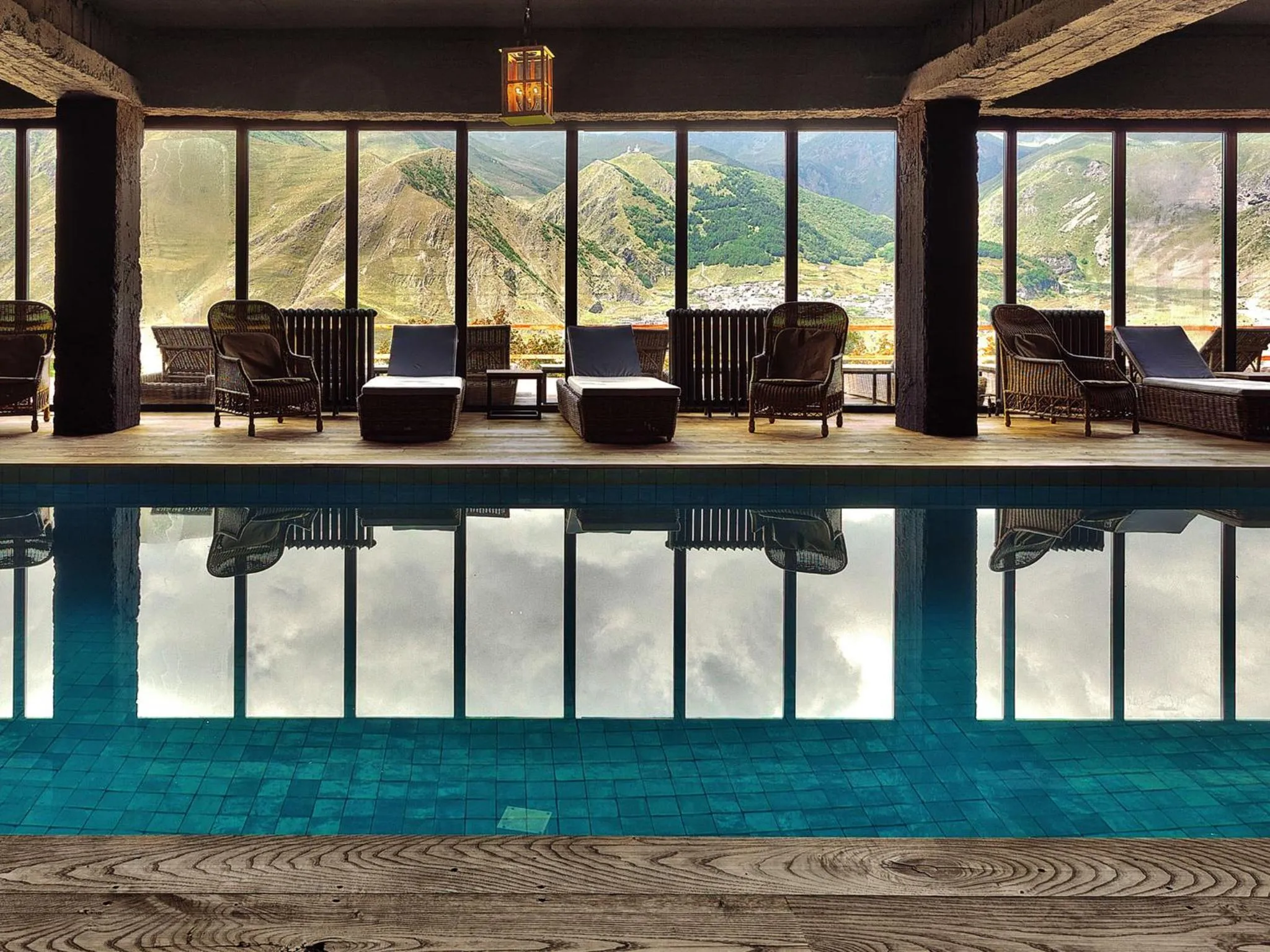 Swimming pool in Rooms Hotel Kazbegi
