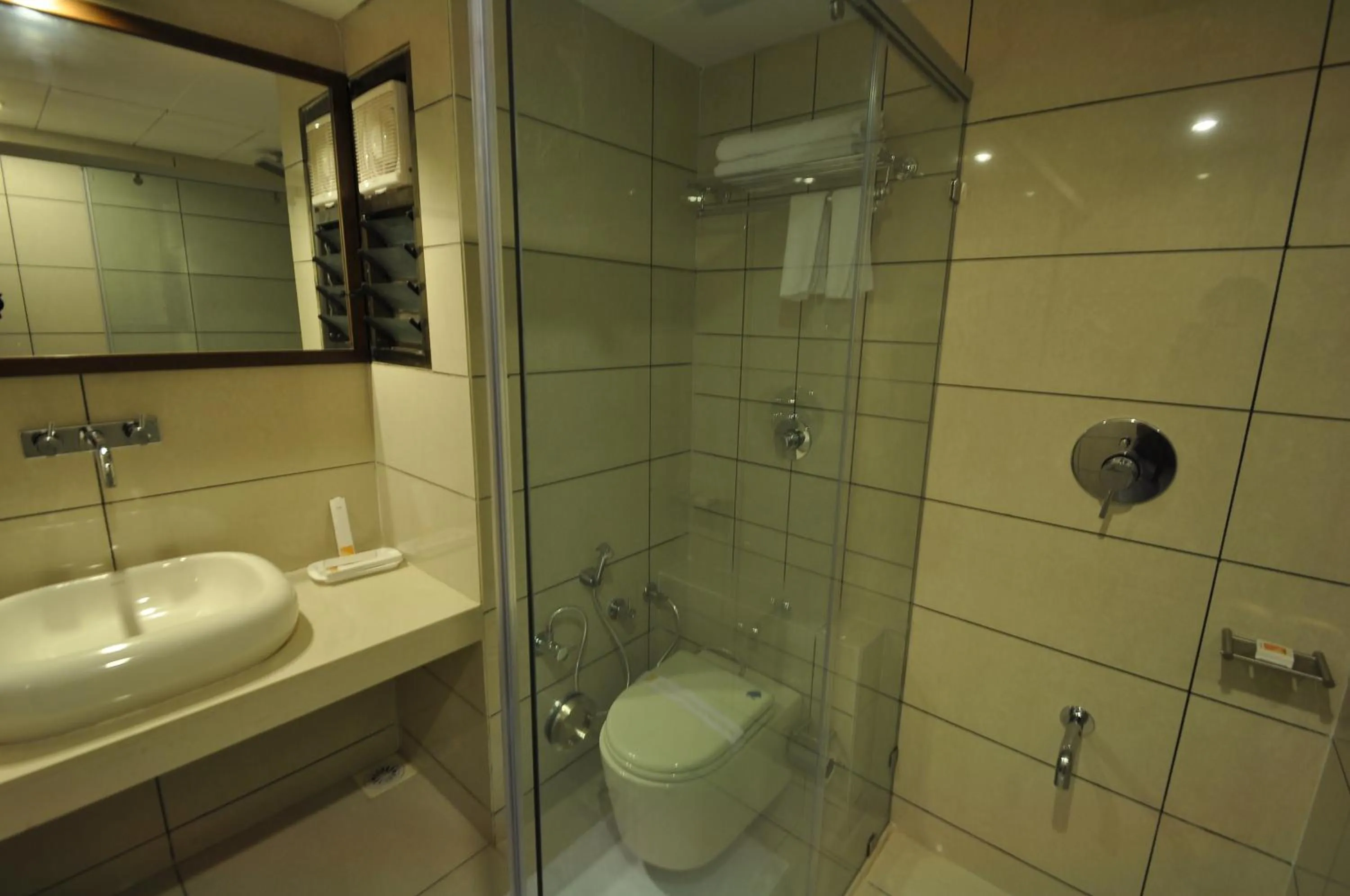 Bathroom in Le Grande Residency -Unmarried Couples are not Allowed