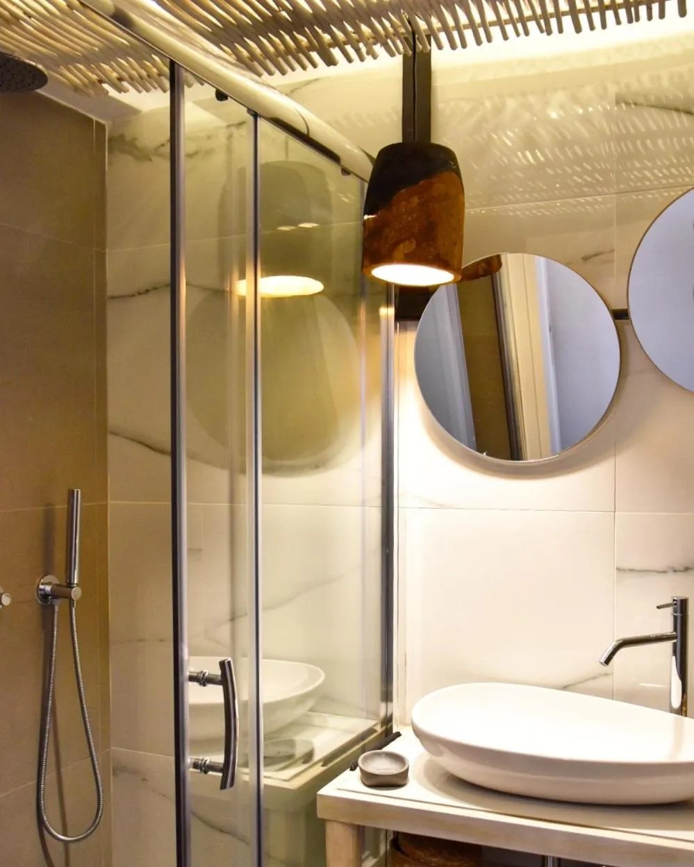 Shower in Angelos Design Suites