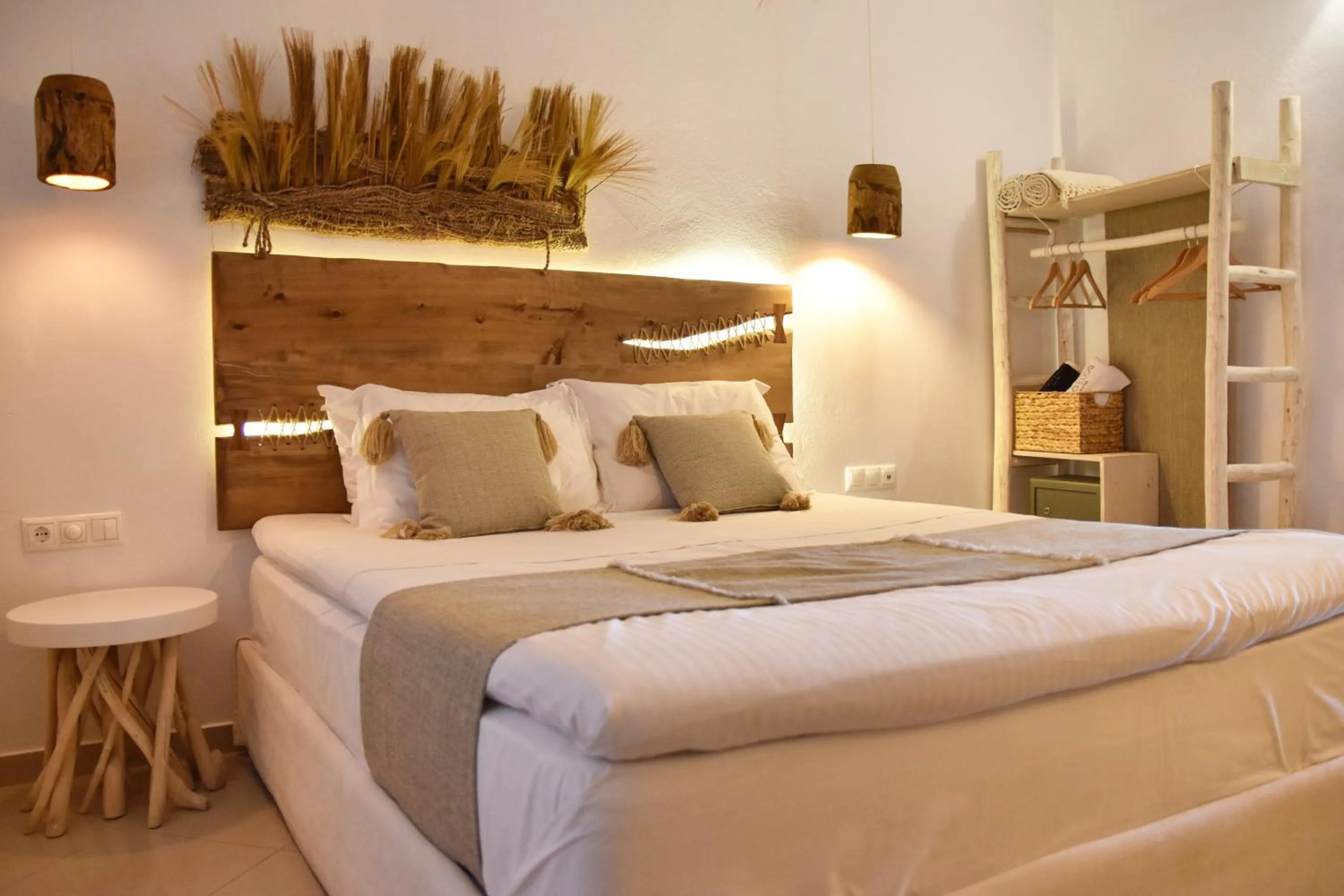 Bed in Angelos Design Suites