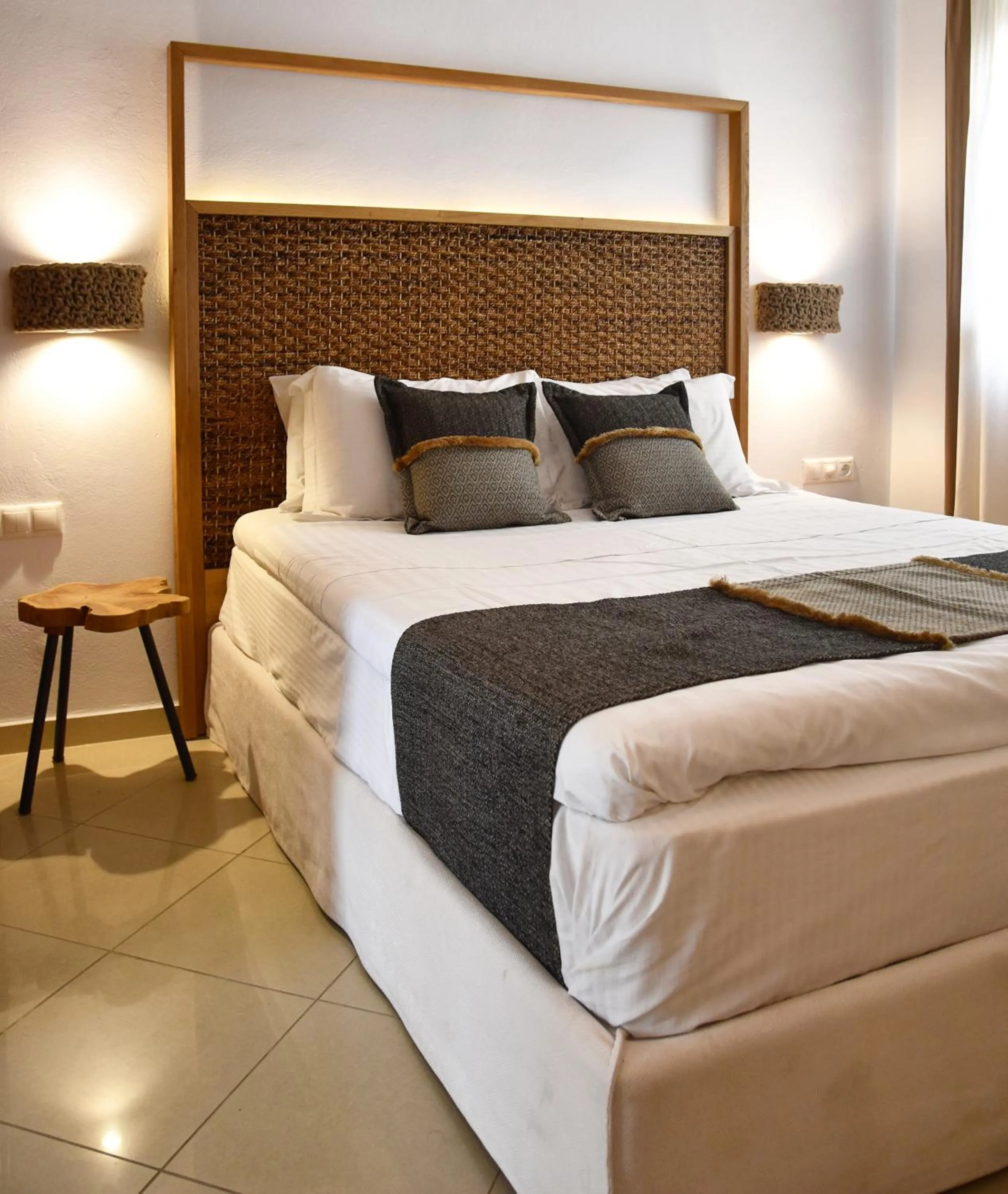 Bed in Angelos Design Suites