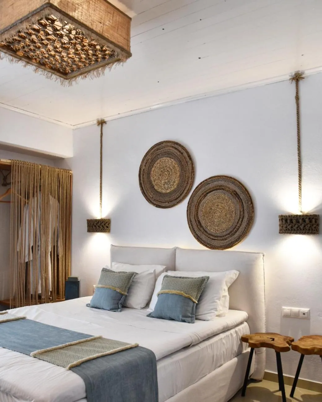 Bed in Angelos Design Suites