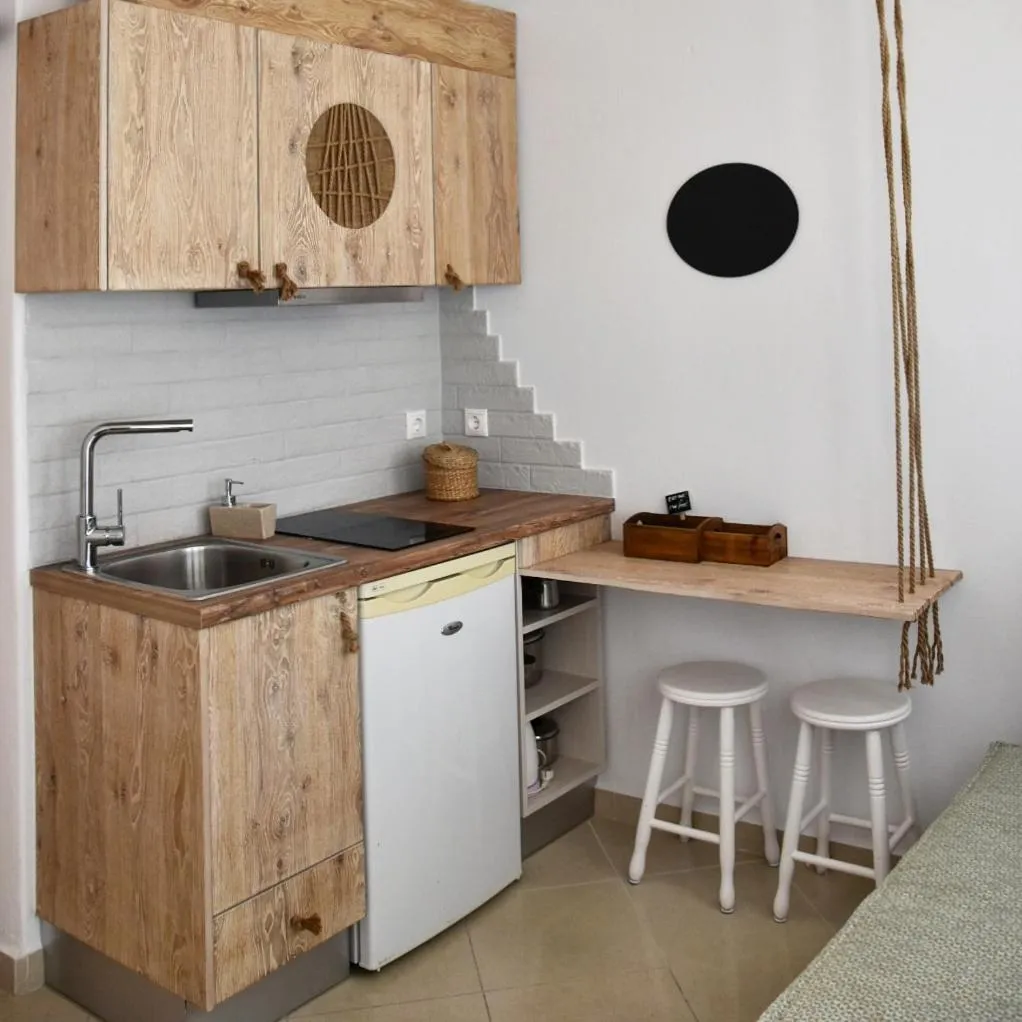 Kitchen or kitchenette in Angelos Design Suites