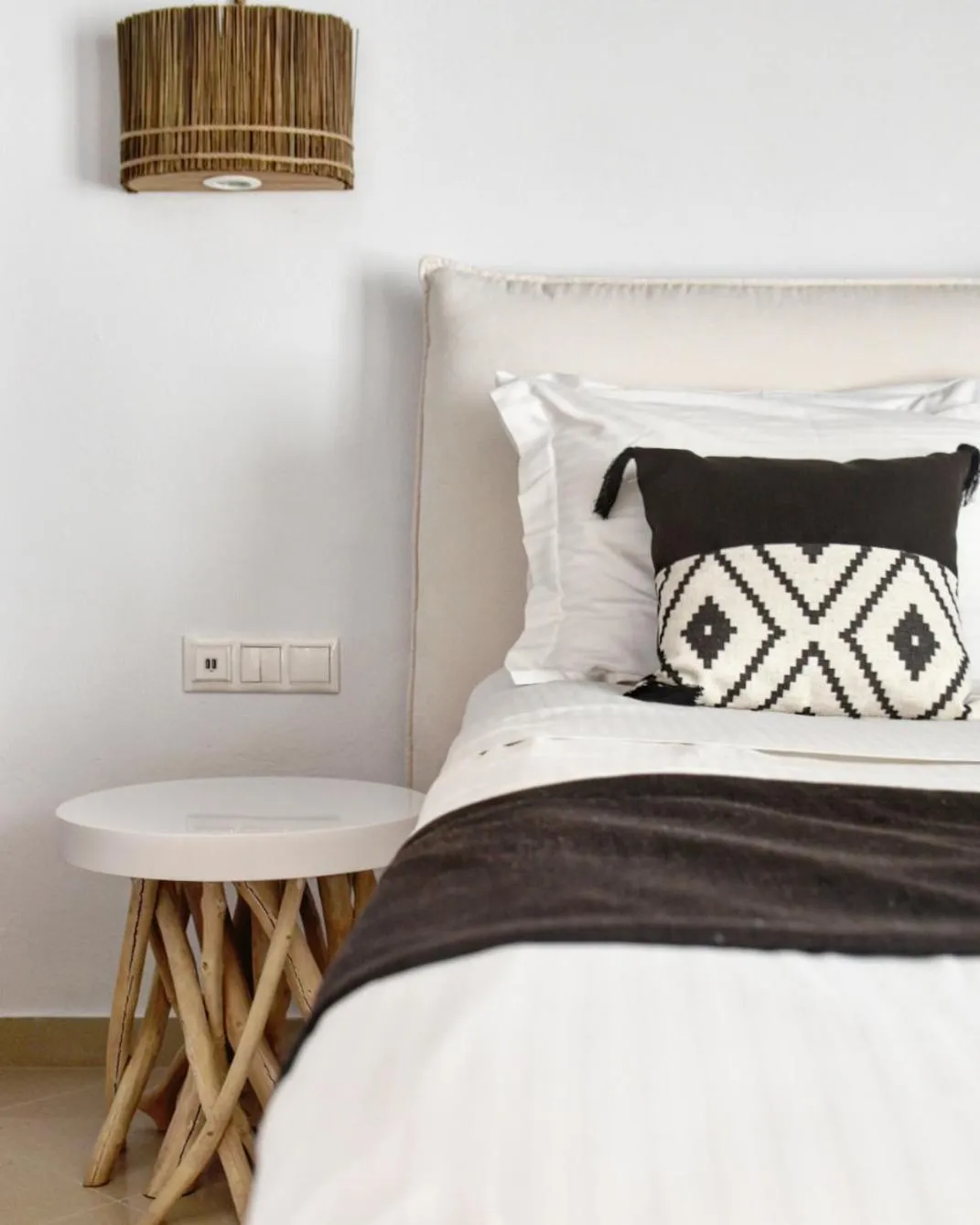 Bed in Angelos Design Suites