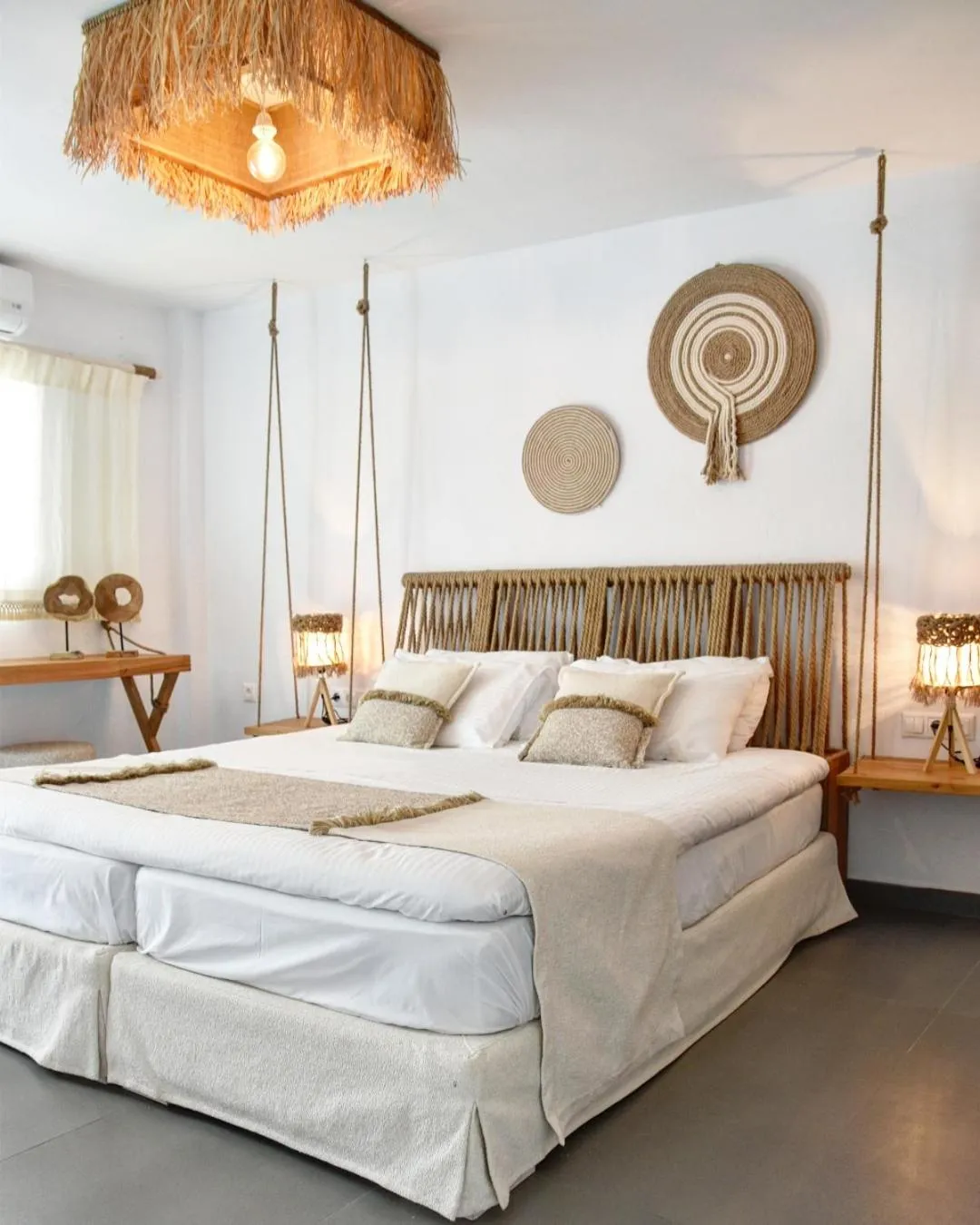 Bed in Angelos Design Suites