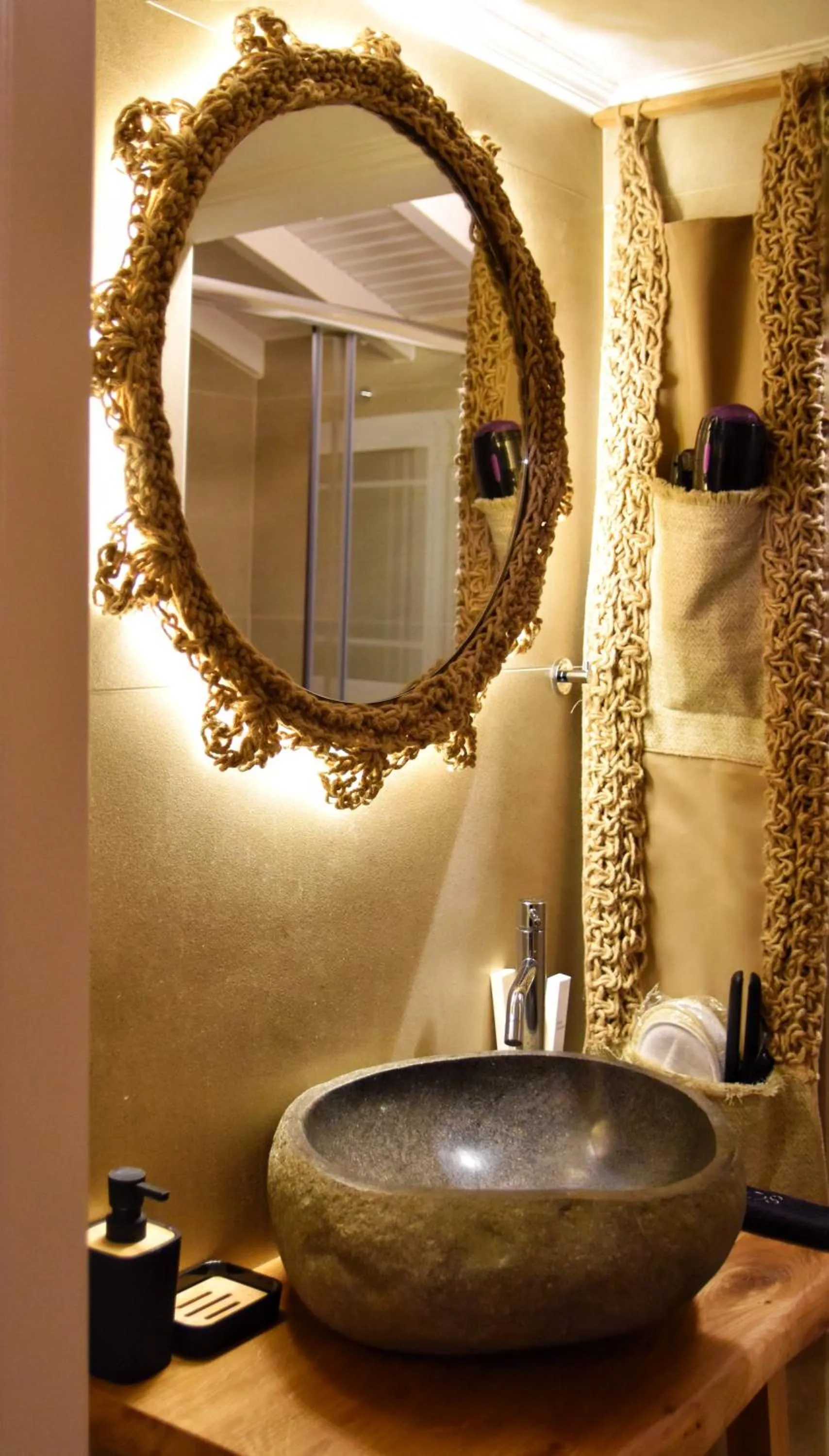 Bathroom in Angelos Design Suites