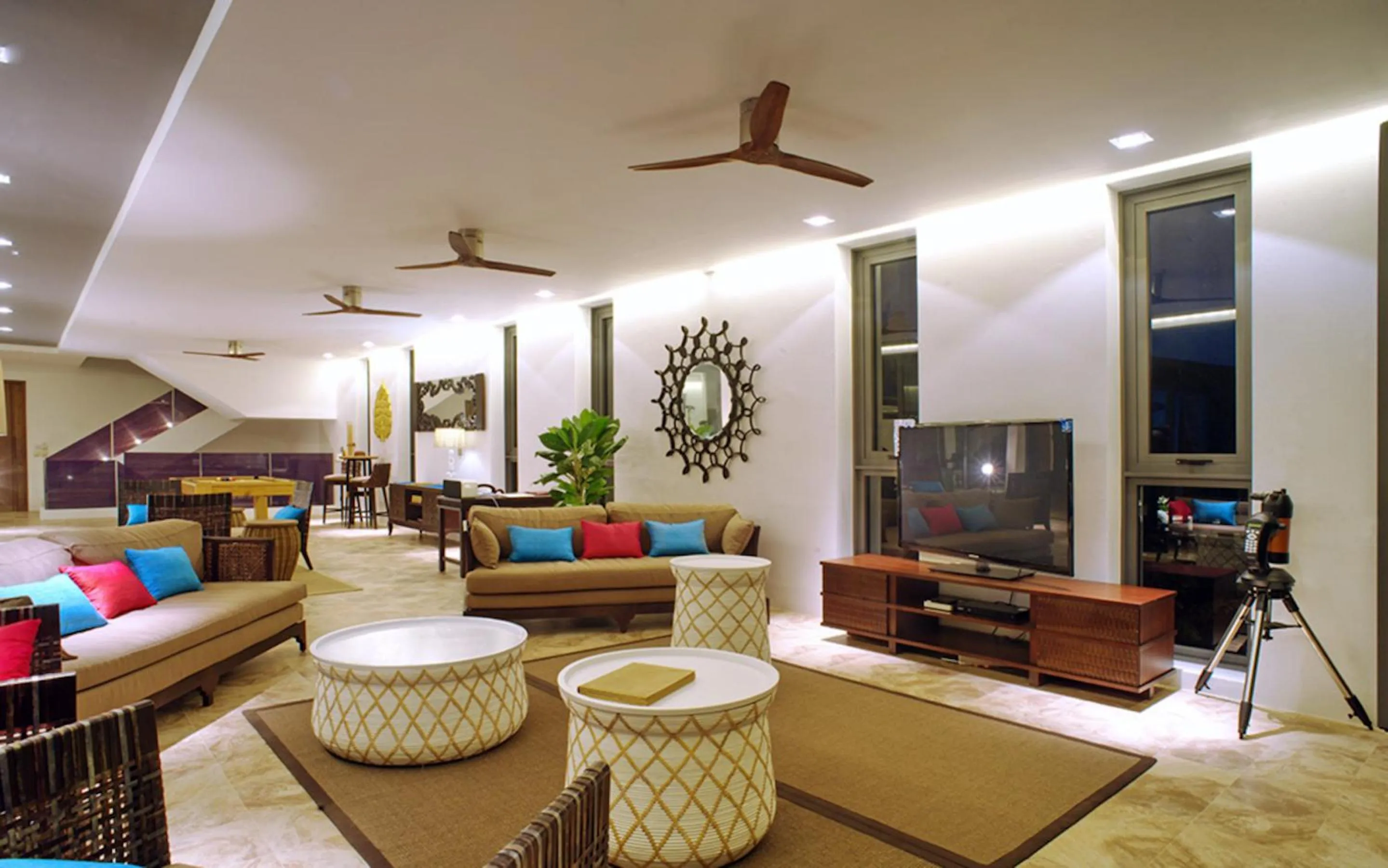 Living room in 9 Bedroom Sea Blue View Villa - 5 Star with Staff SDV080A-By Samui Dream Villas