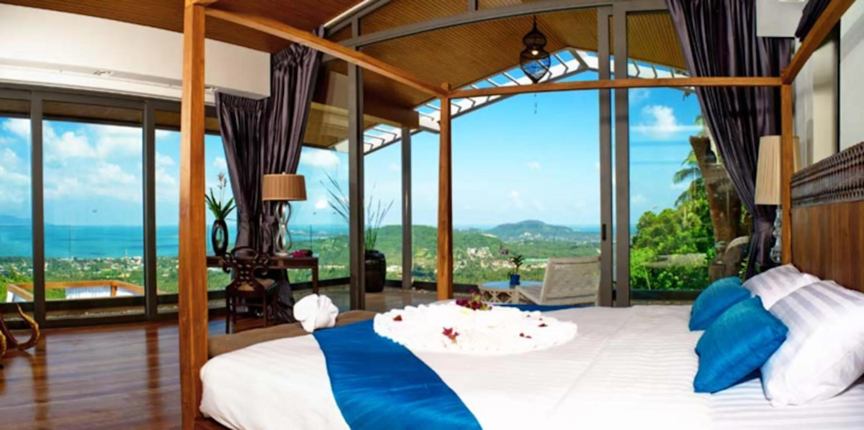Bedroom in 9 Bedroom Sea Blue View Villa - 5 Star with Staff SDV080A-By Samui Dream Villas