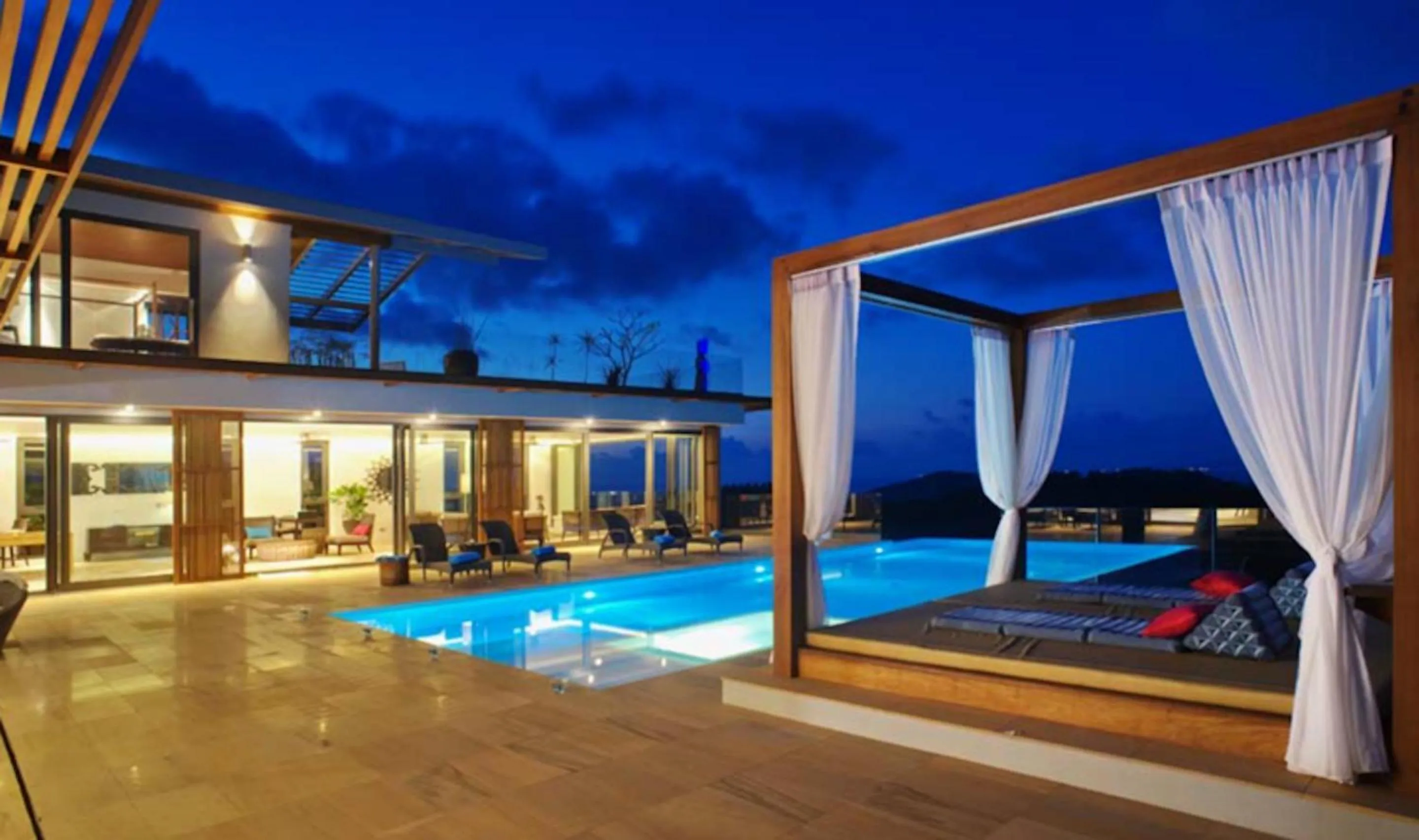 Swimming pool in 9 Bedroom Sea Blue View Villa - 5 Star with Staff SDV080A-By Samui Dream Villas