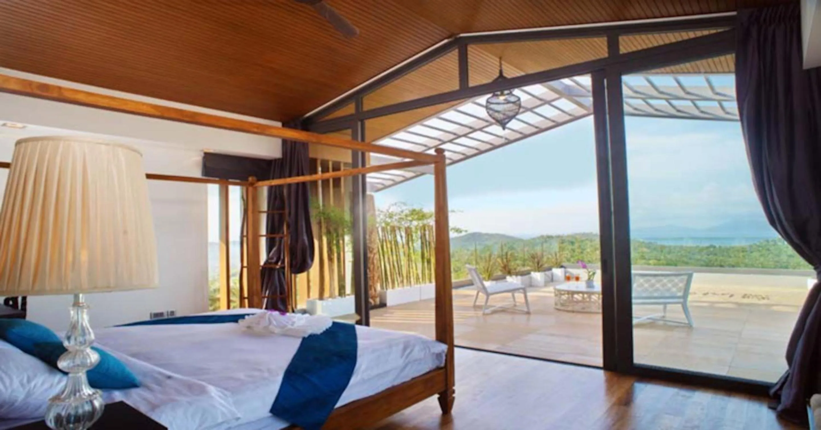 Bedroom, Bed in 9 Bedroom Sea Blue View Villa - 5 Star with Staff SDV080A-By Samui Dream Villas