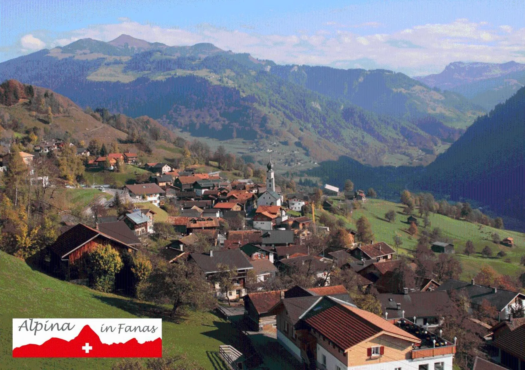Mountain view in Gästehaus Alpina in Fanas
