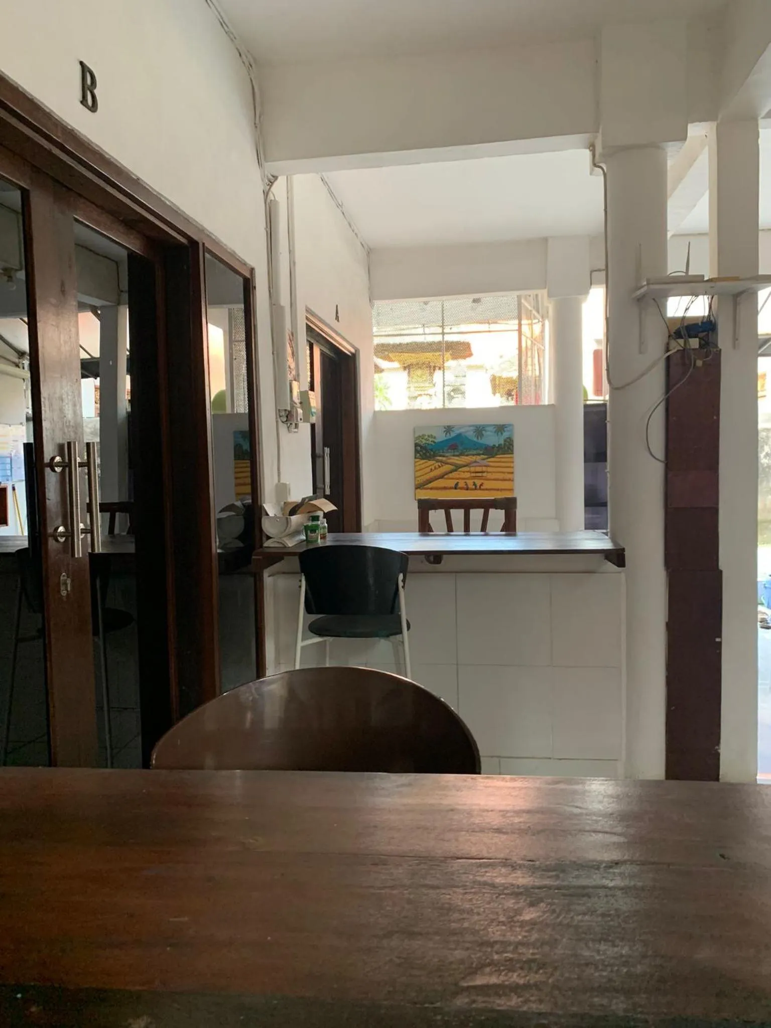 Kitchen or kitchenette in Seabreeze Hostel Bali