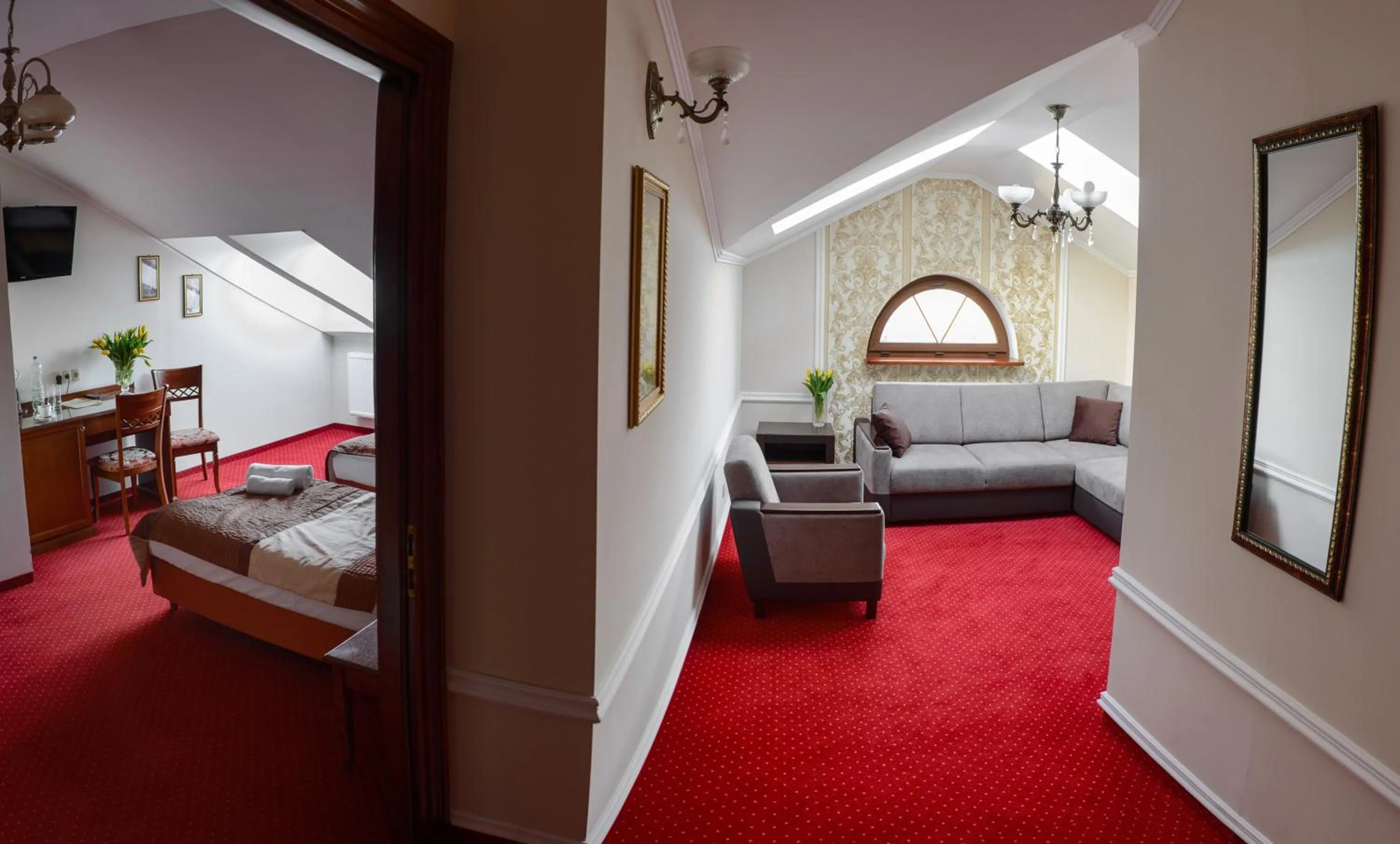 Living room, Bed in Dworek Vesaria