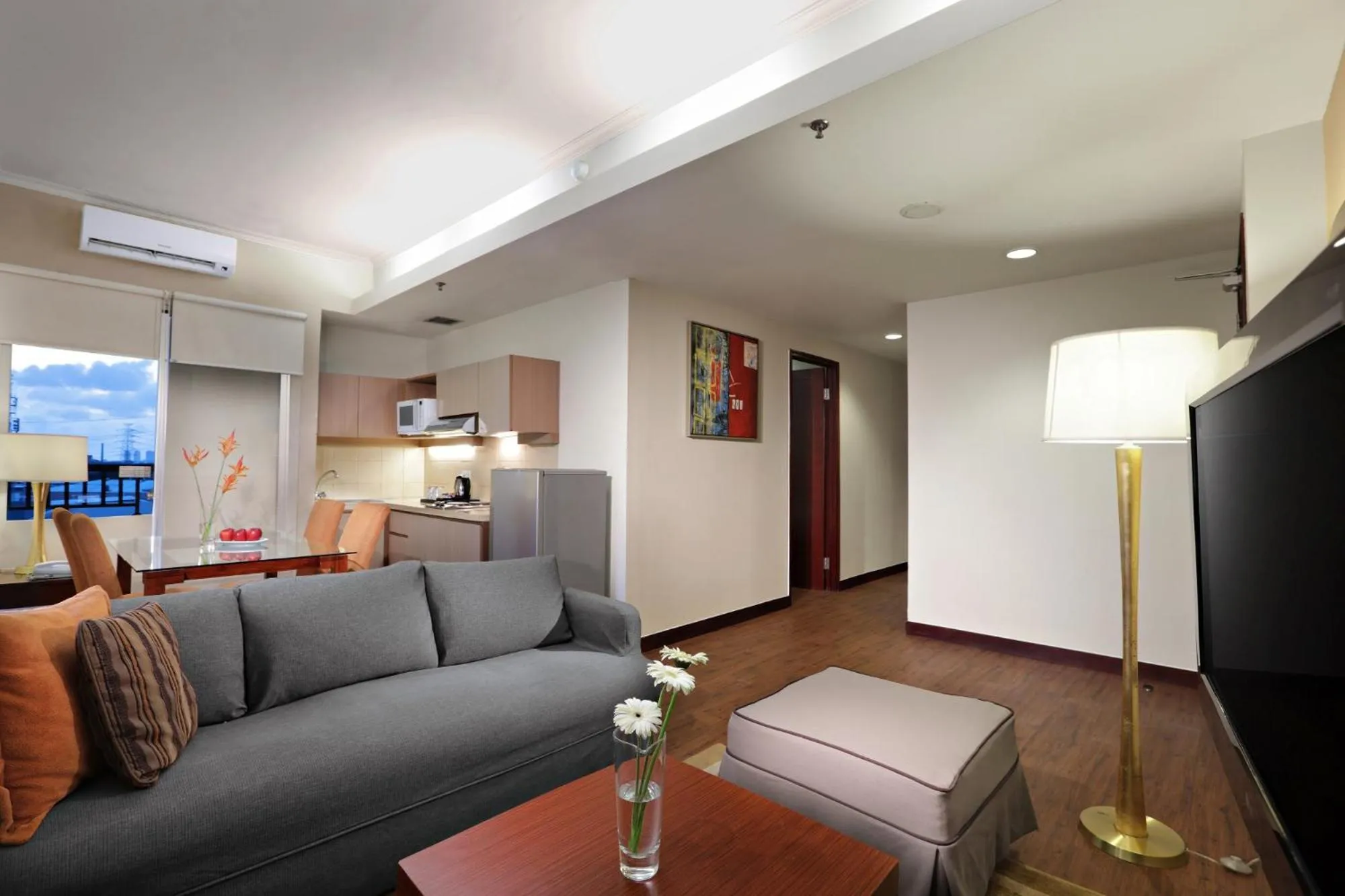 Living room in Grand Dafam Ancol Jakarta