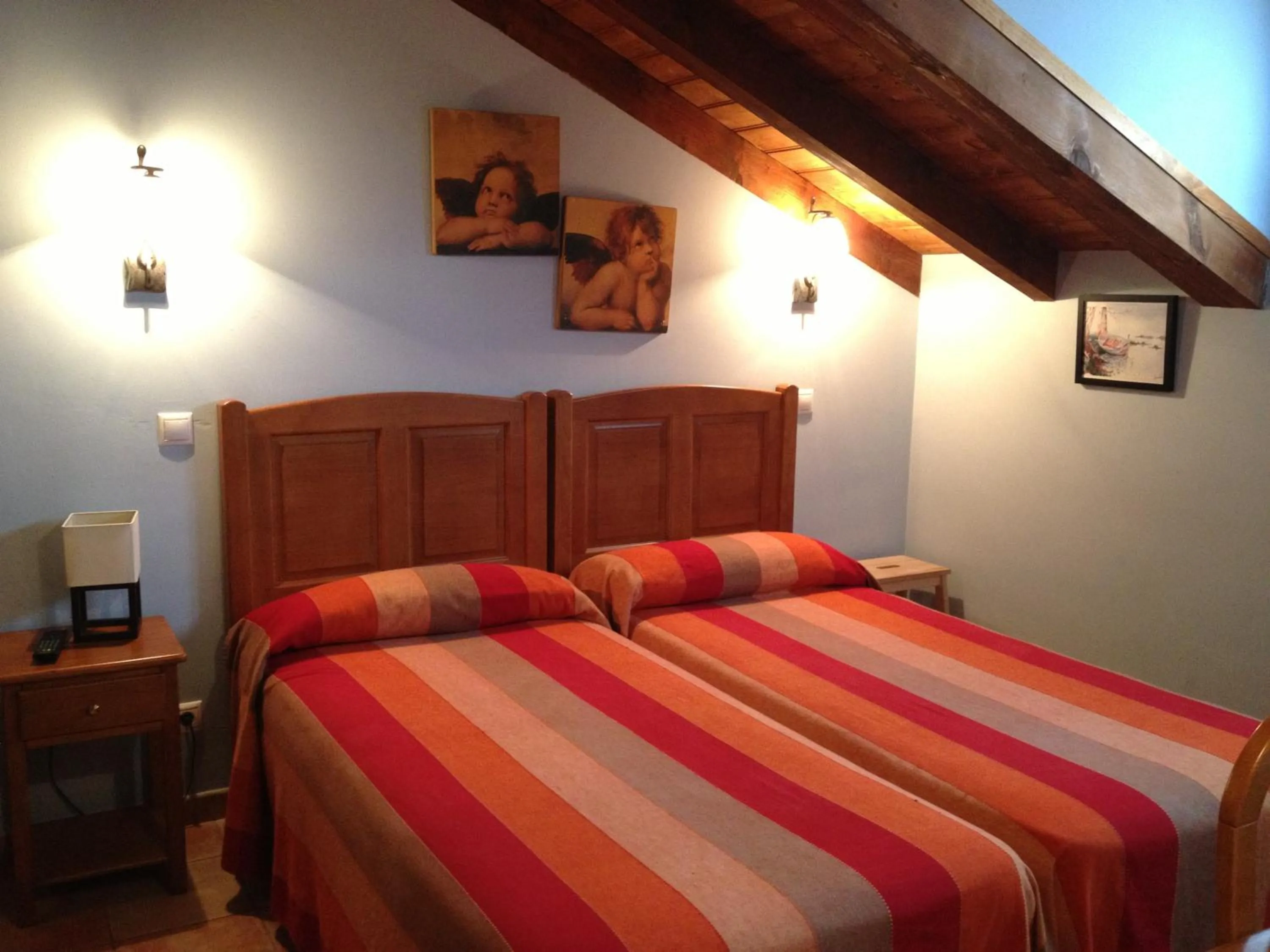 Bed in Hosteria San Emeterio