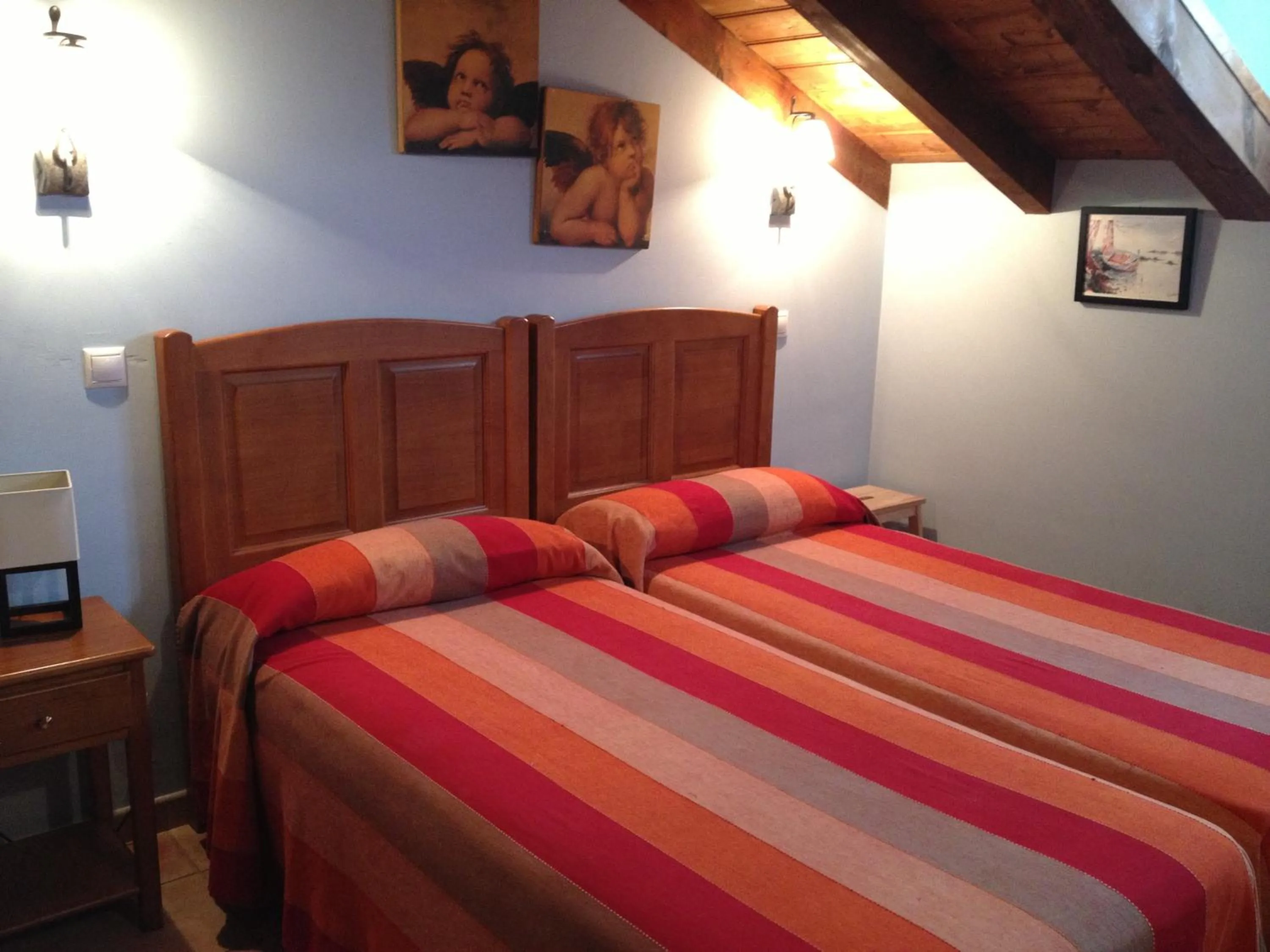 Bed in Hosteria San Emeterio