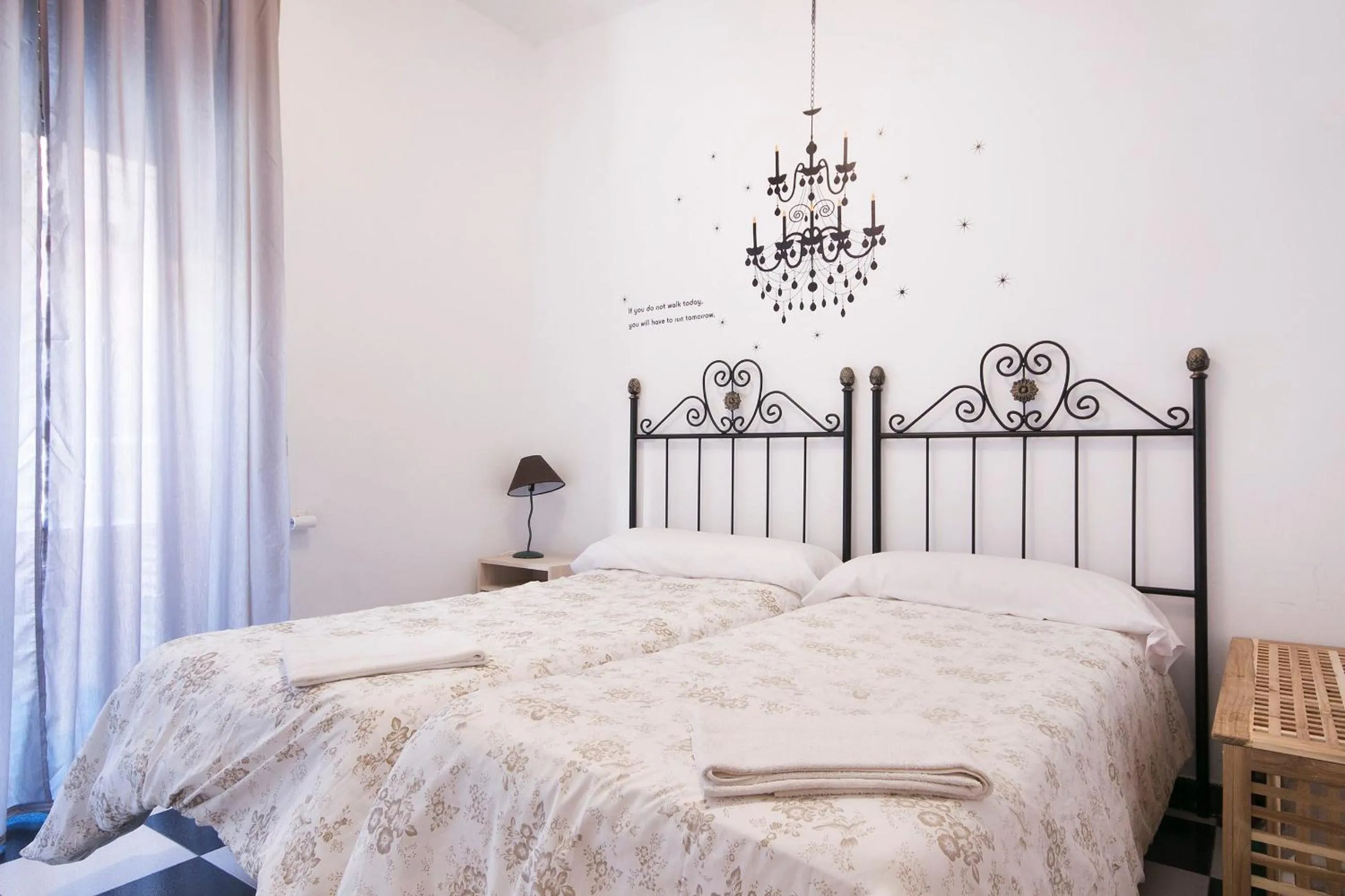 Bed in Pension Mesones