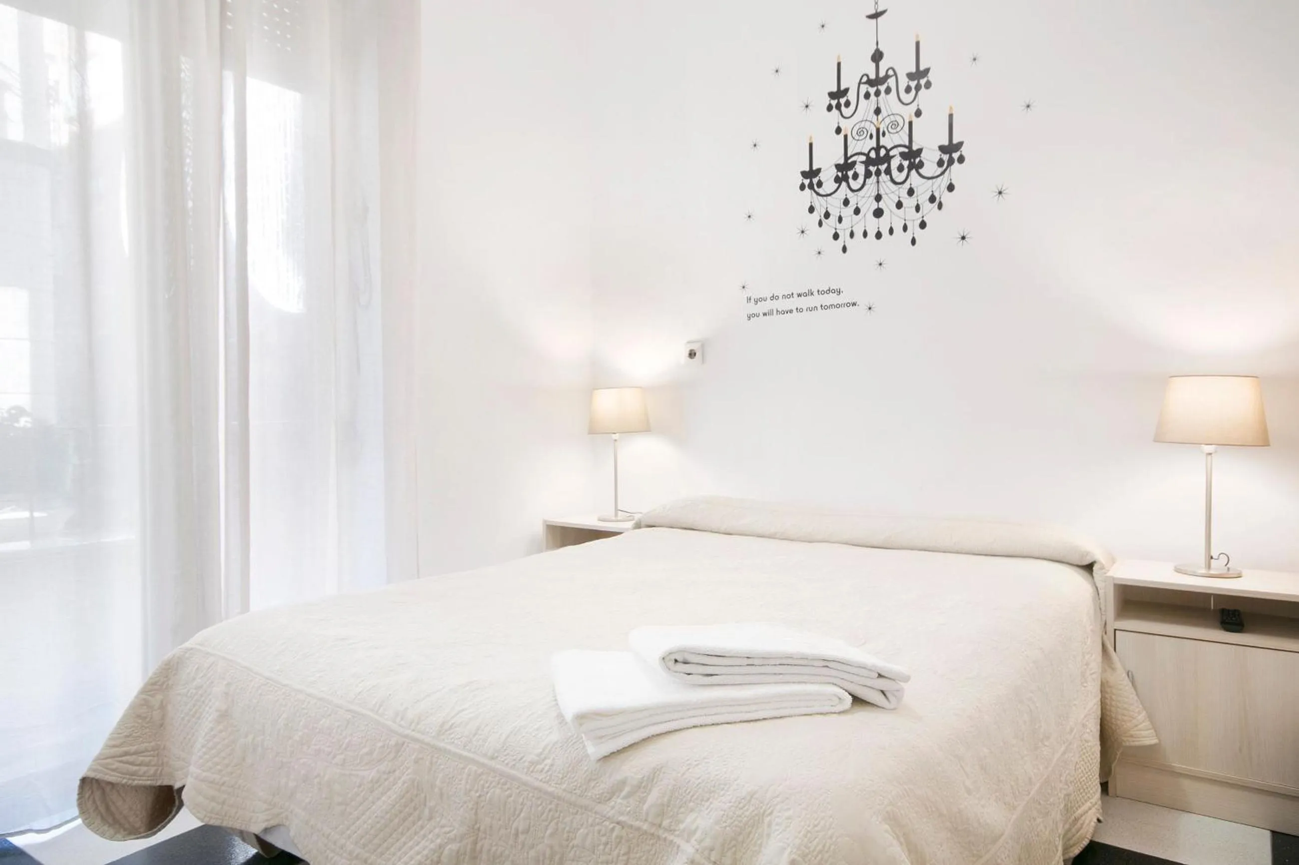 Bed in Pension Mesones