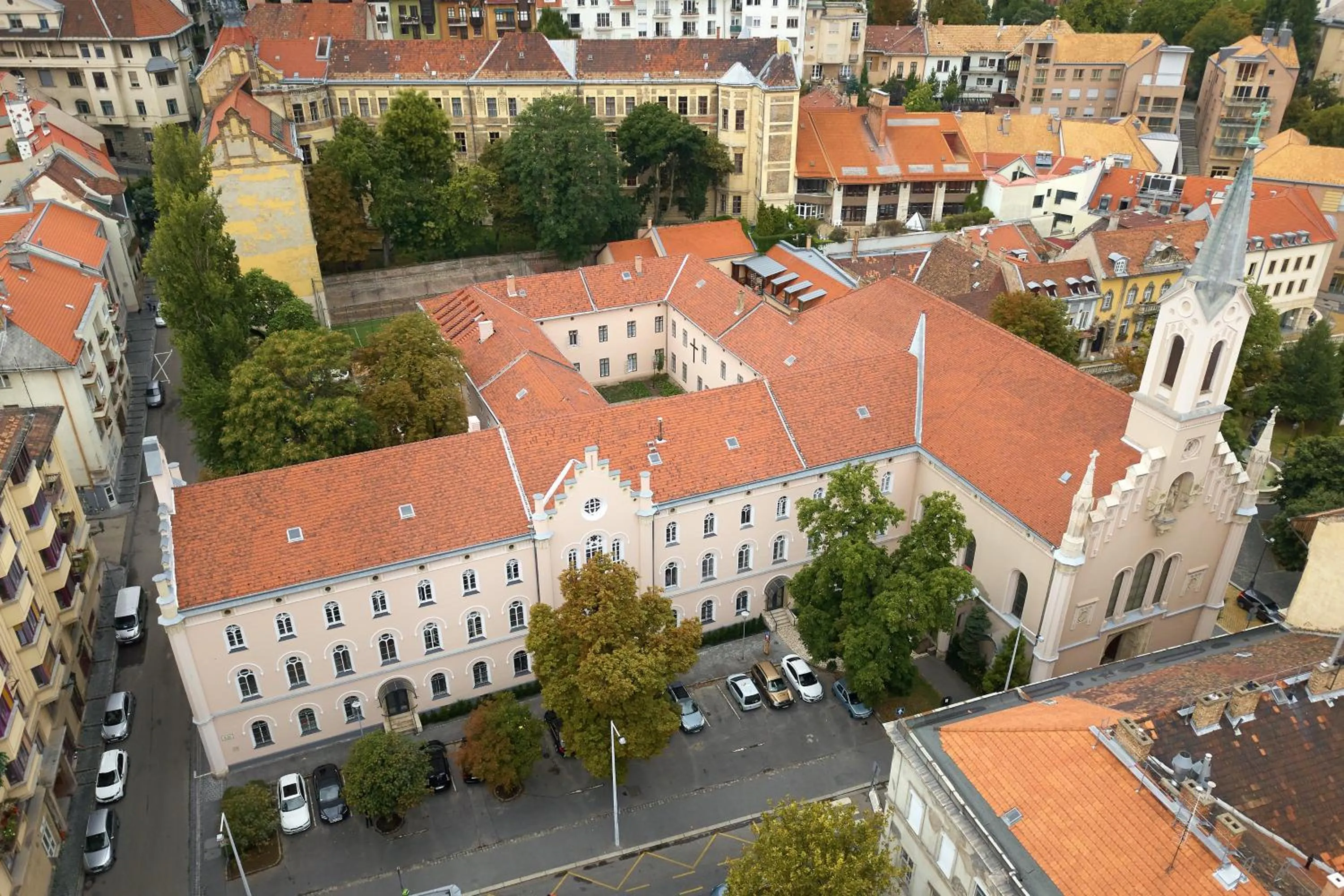 Bird's eye view in Monastery Boutique Hotel Budapest