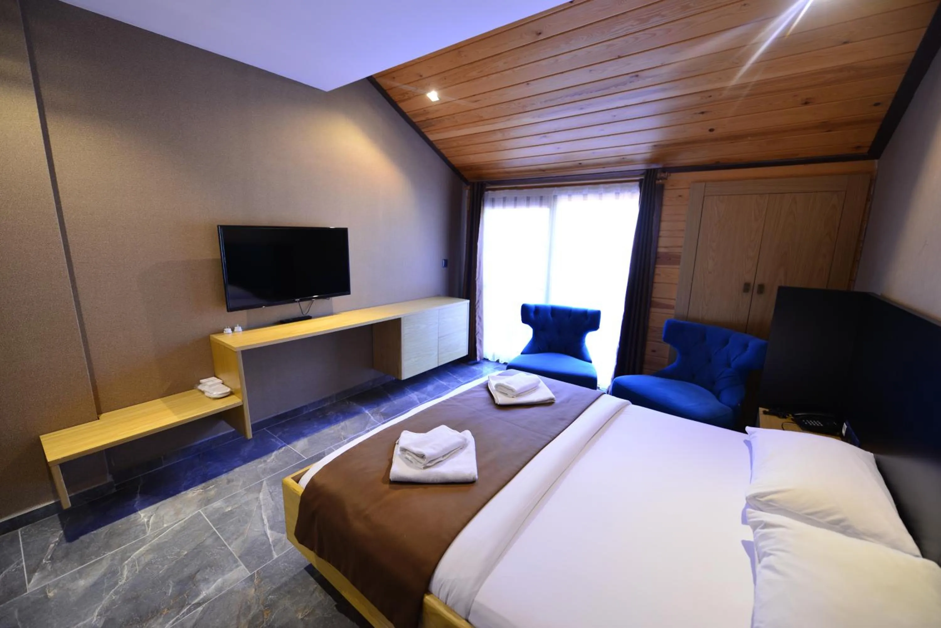 Bed in Inanlar Deluxe Hotel & Bungalow