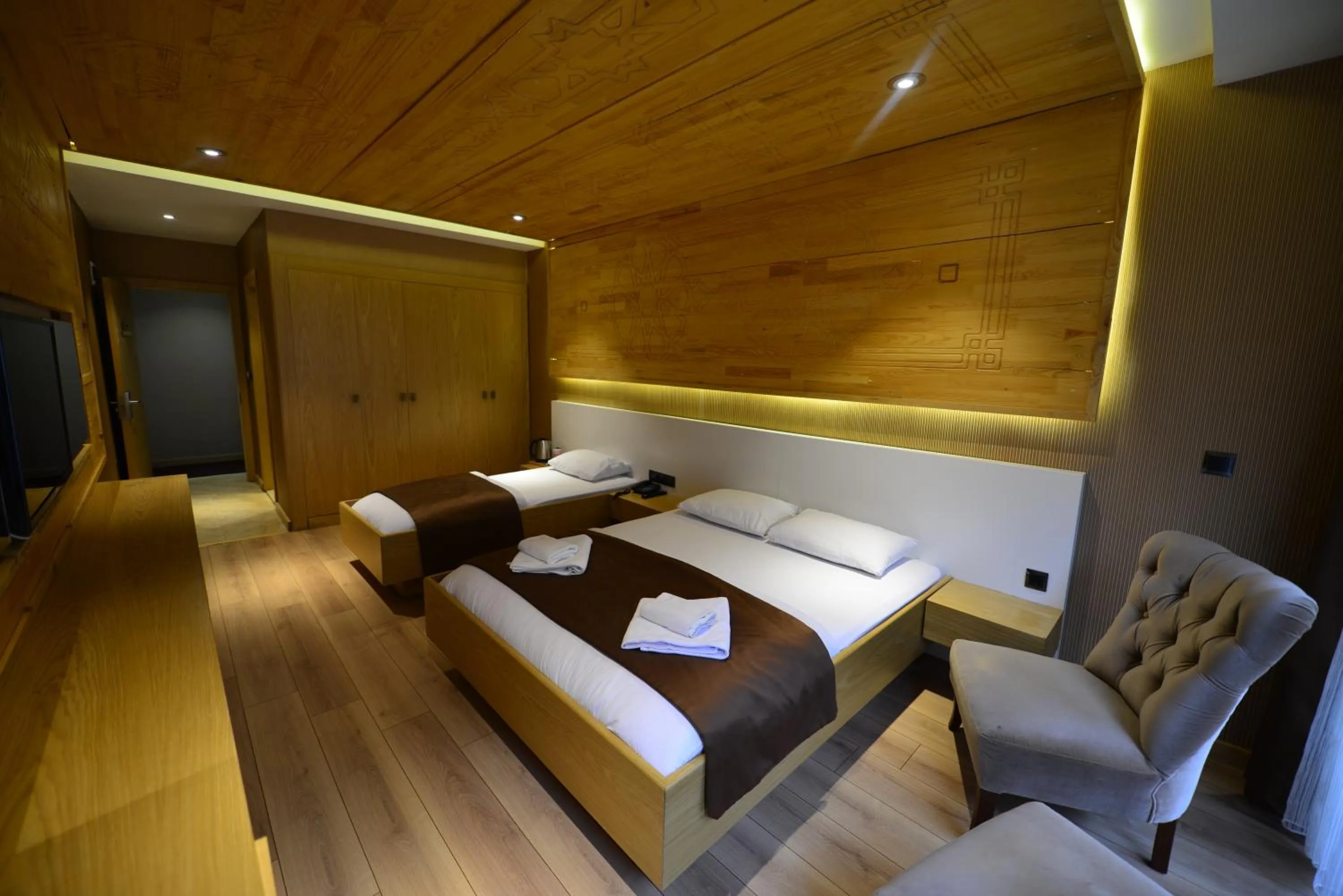 Bed in Inanlar Deluxe Hotel & Bungalow