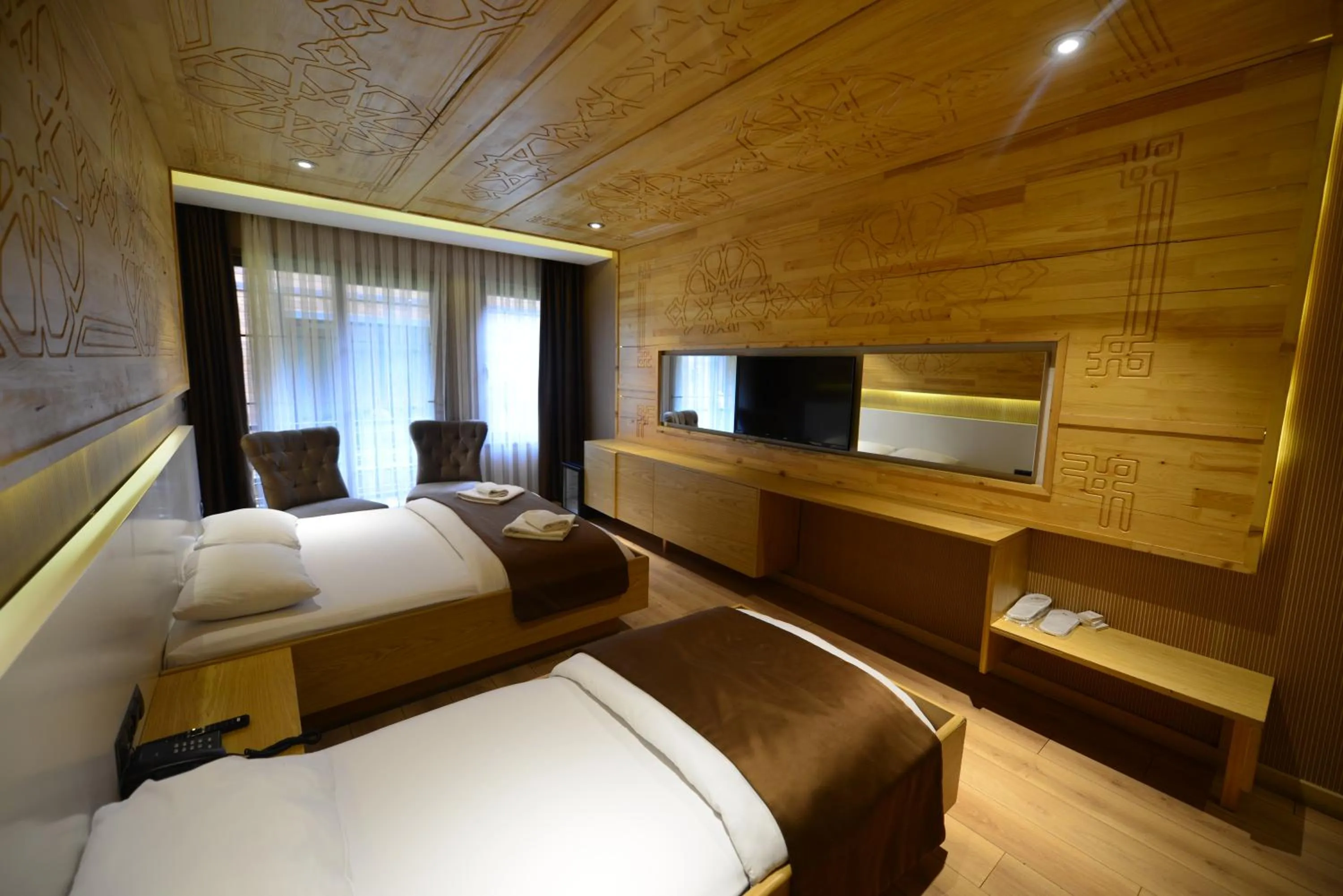 Bed in Inanlar Deluxe Hotel & Bungalow