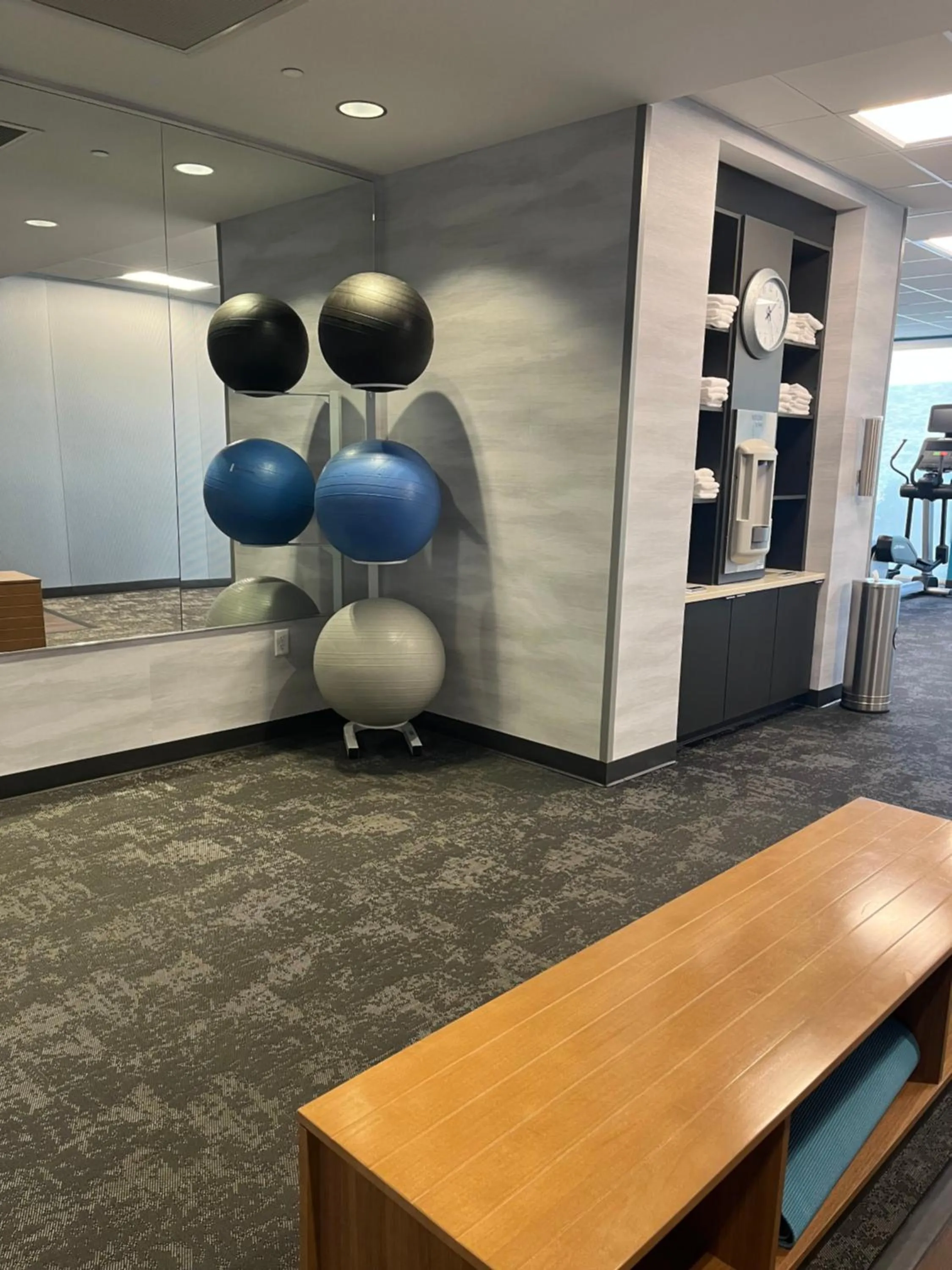 Fitness centre/facilities in Fairfield Inn & Suites by Marriott Staunton