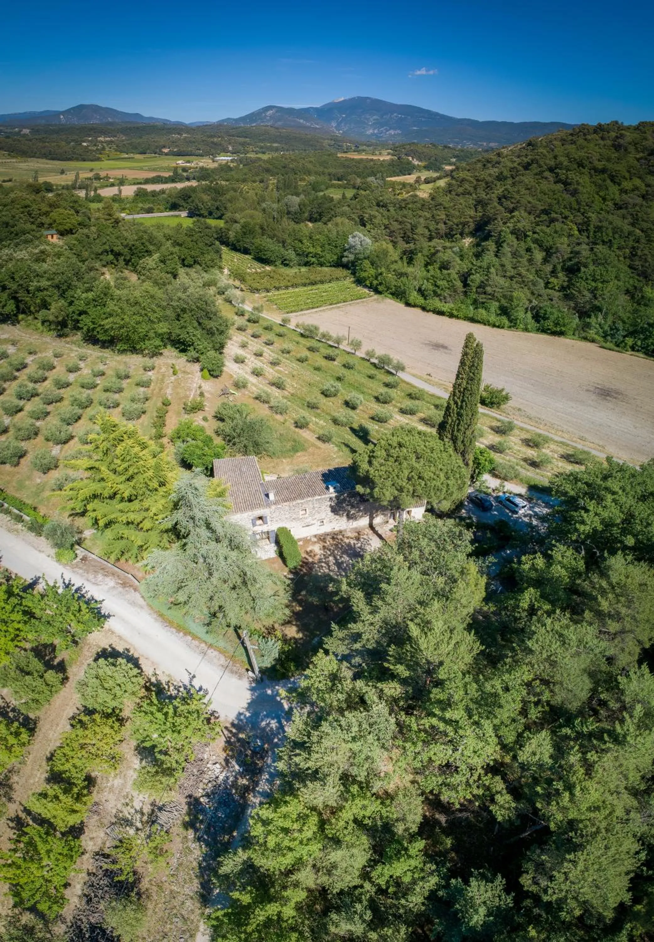 Bird's eye view in Les Logis de Paban