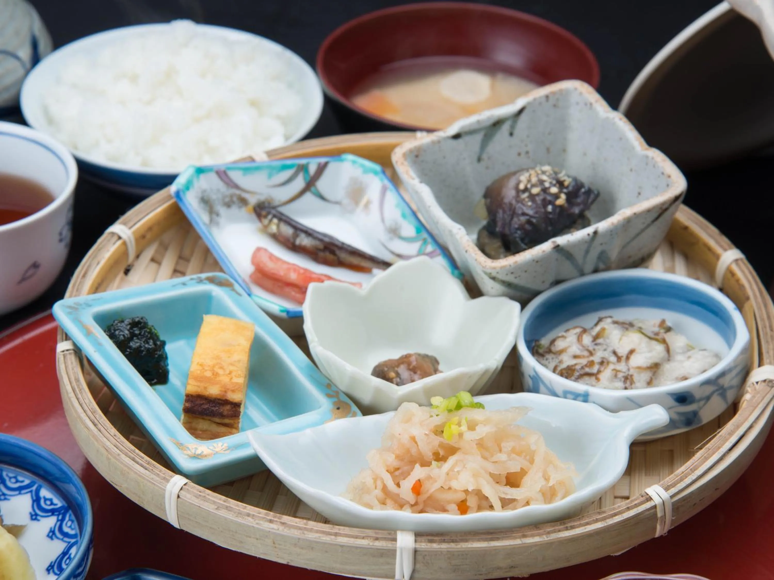 Asian breakfast in Masuya Ryokan