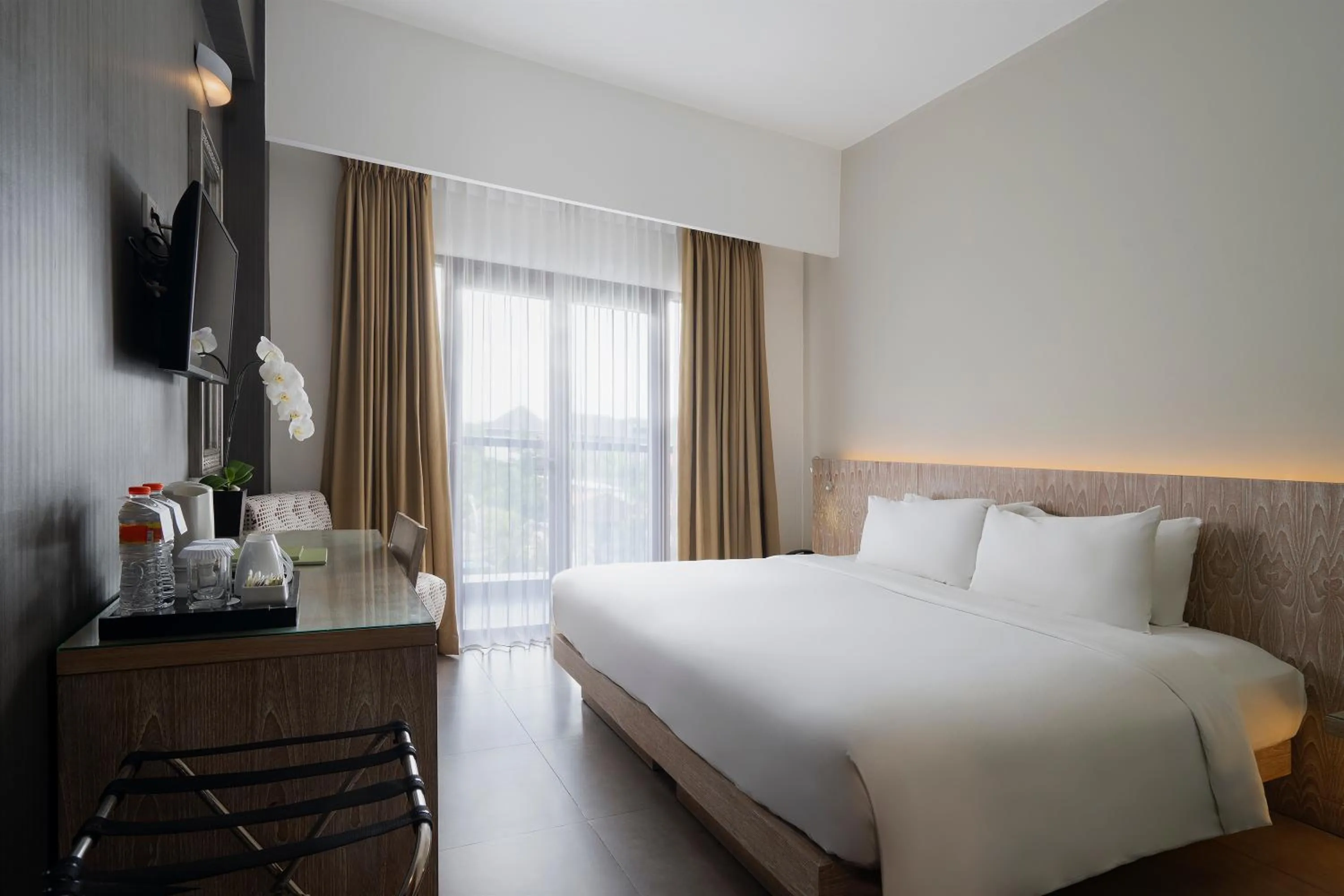 Bedroom, Bed in Hotel Santika Siligita Nusa Dua