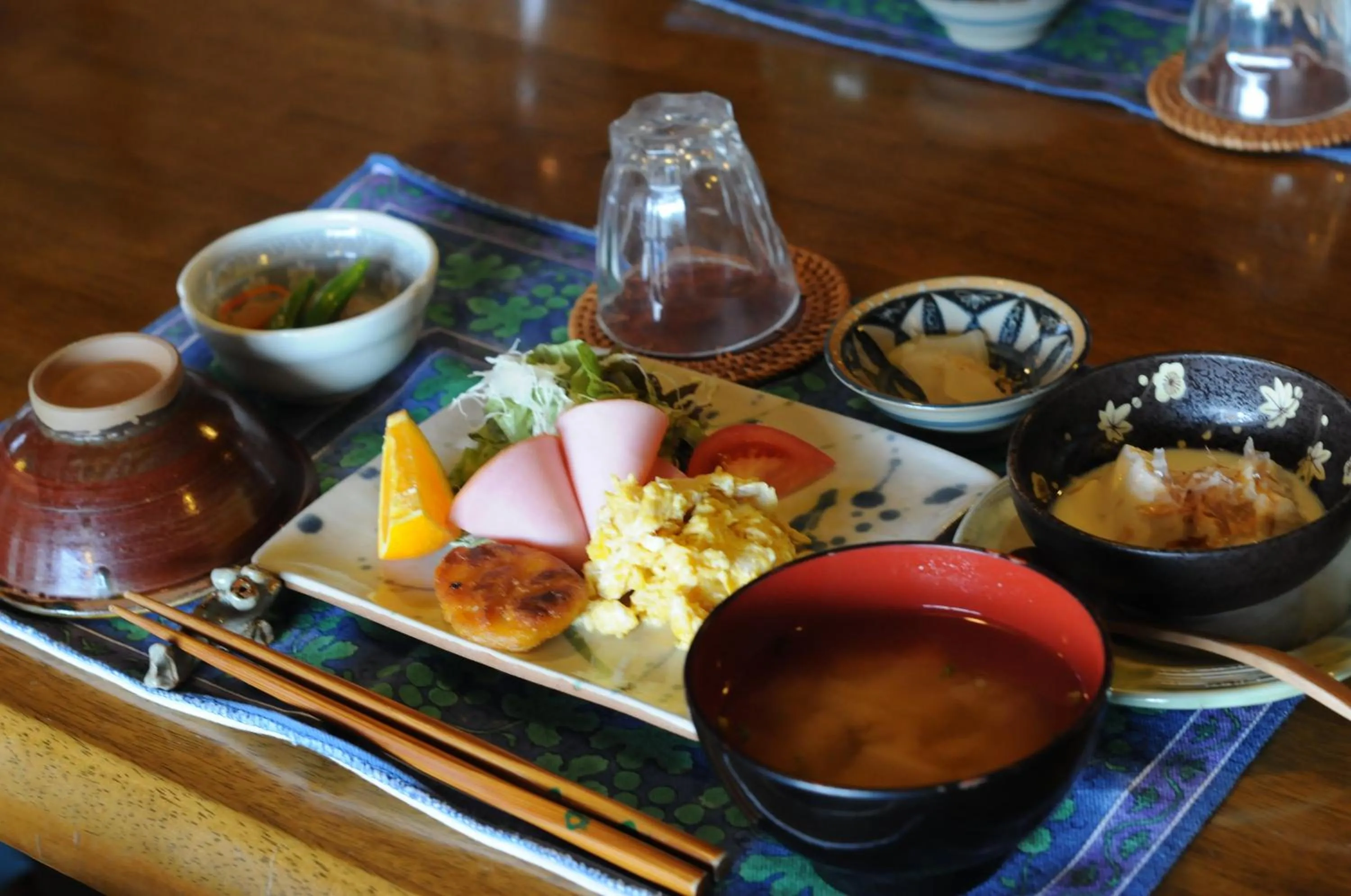 Food in Yufuin Country Road Youth Hostel