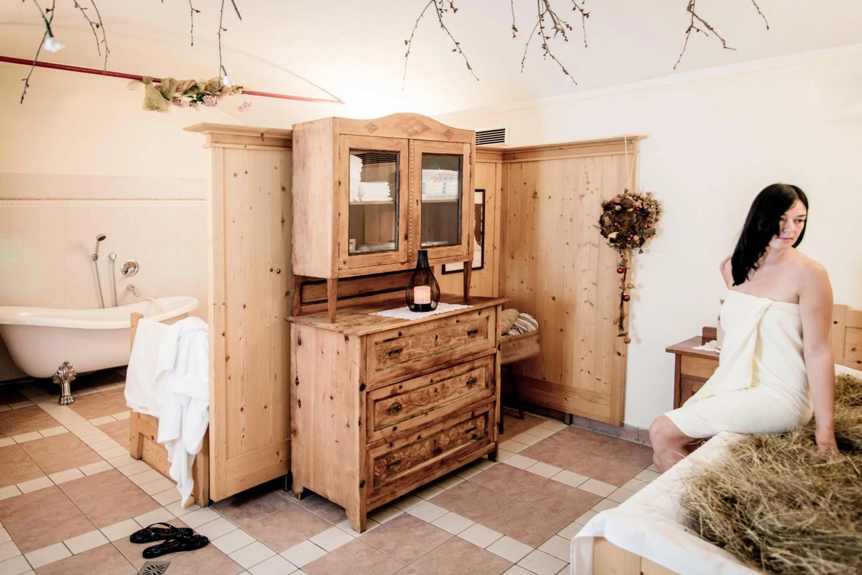 Spa and wellness centre/facilities, Bed in Appartement- und Wellnesshotel Winkler