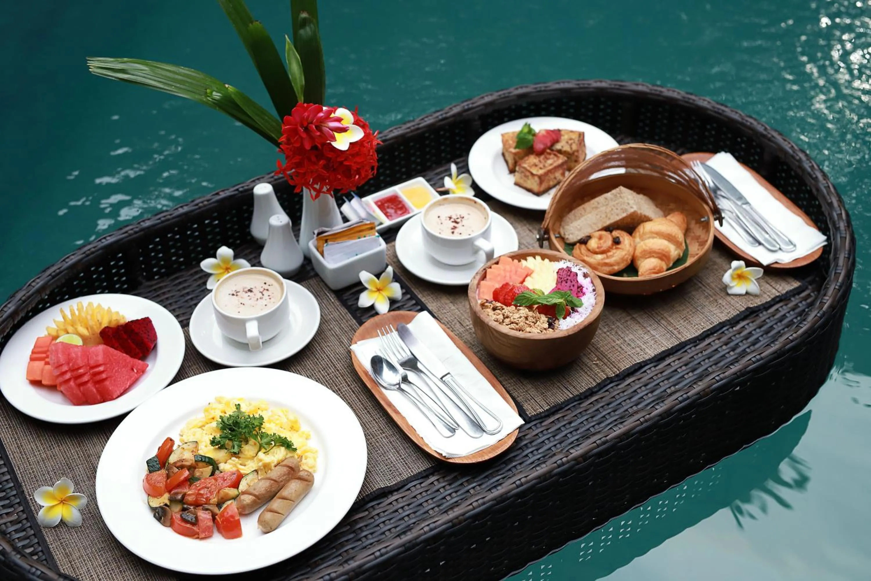 Food close-up in Nyuh Bali Villas