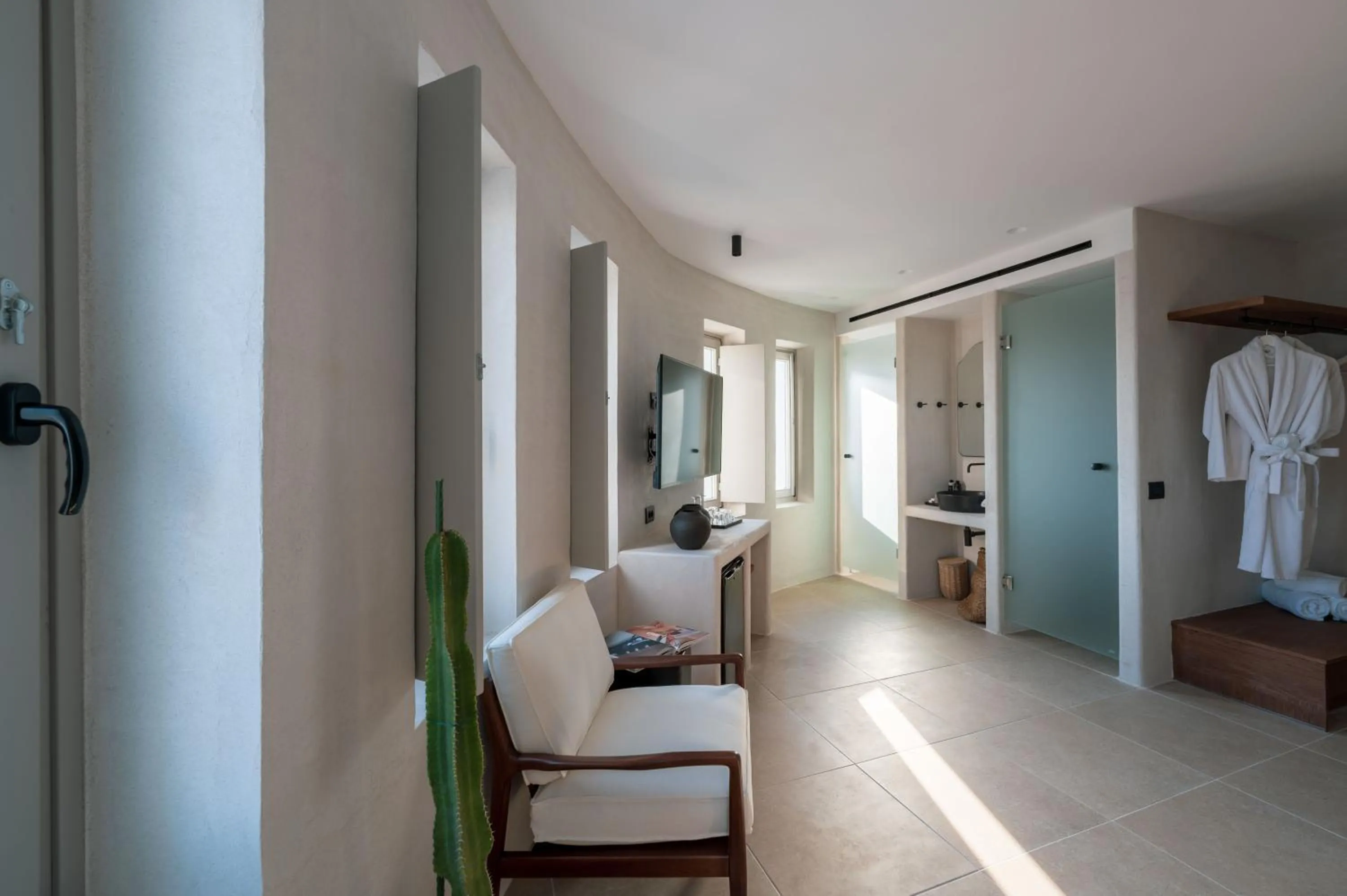 Bed in Rocabella Mykonos Hotel