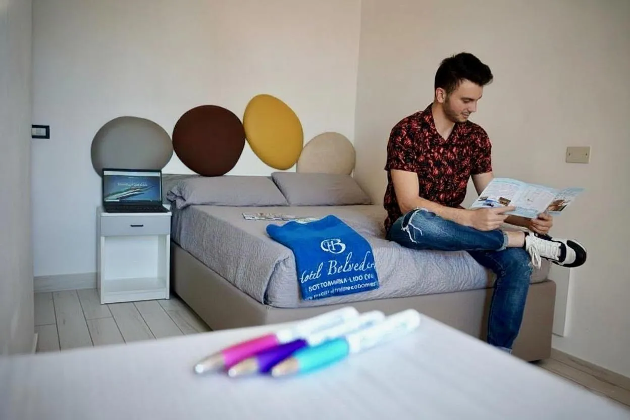 Bed in Hotel Belvedere