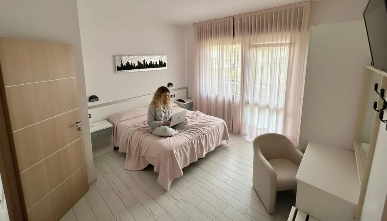 Bed in Hotel Belvedere