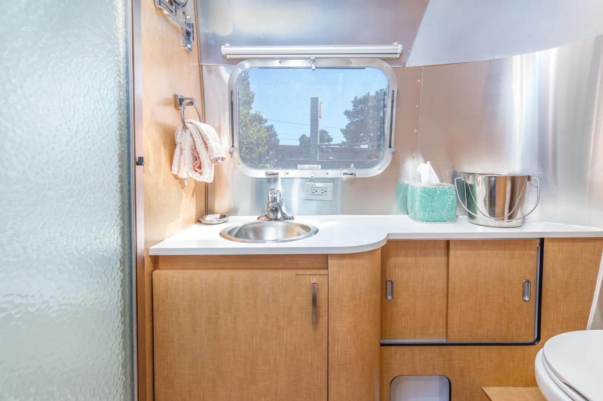 Bathroom in Hart’s Camp Airstream Hotel & RV Park