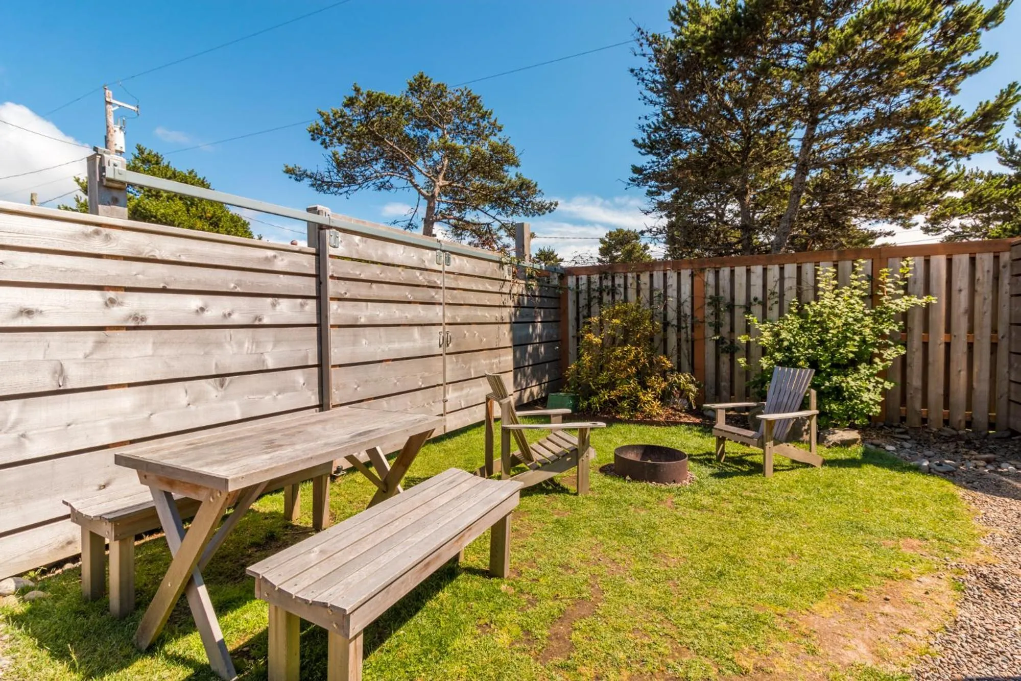 Patio in Hart’s Camp Airstream Hotel & RV Park