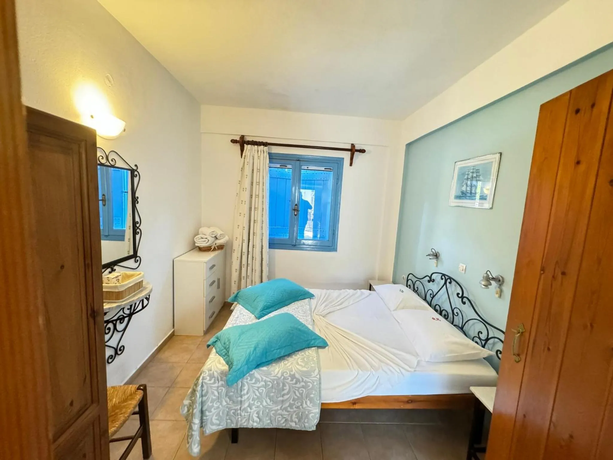 Bed in Patras Apartments
