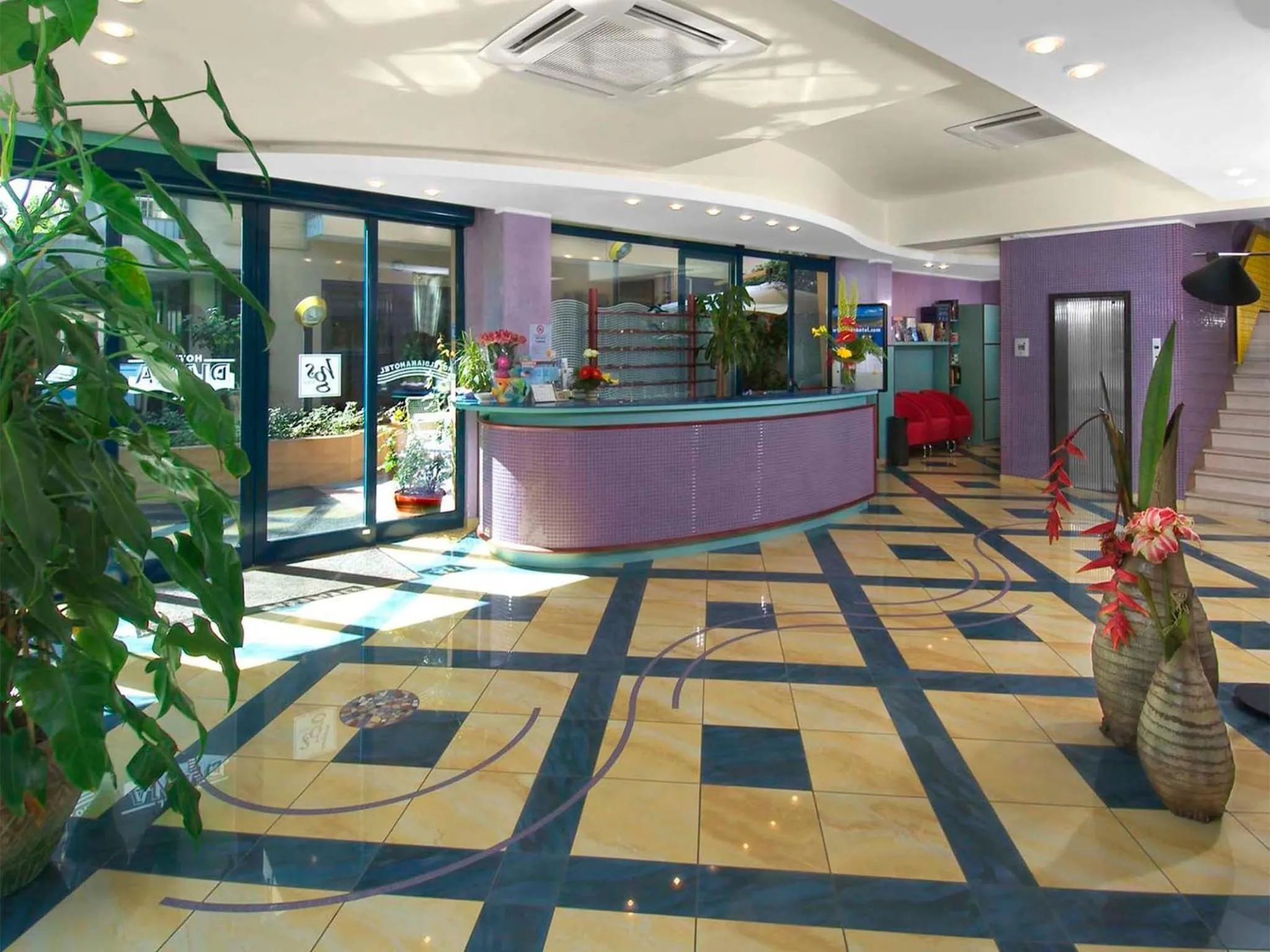 Lobby or reception in Hotel Diana