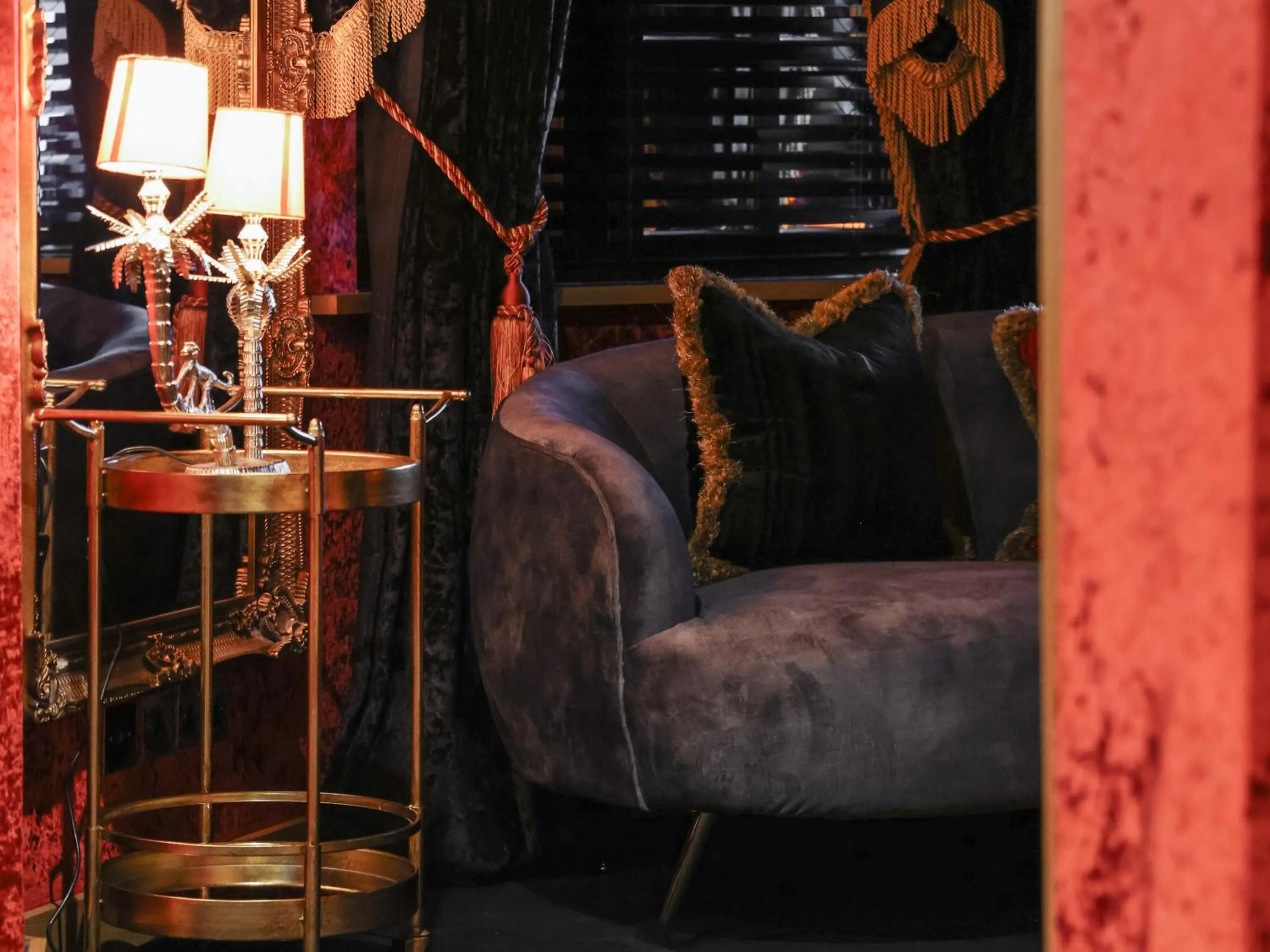 Seating area in Crazy Bear Stadhampton