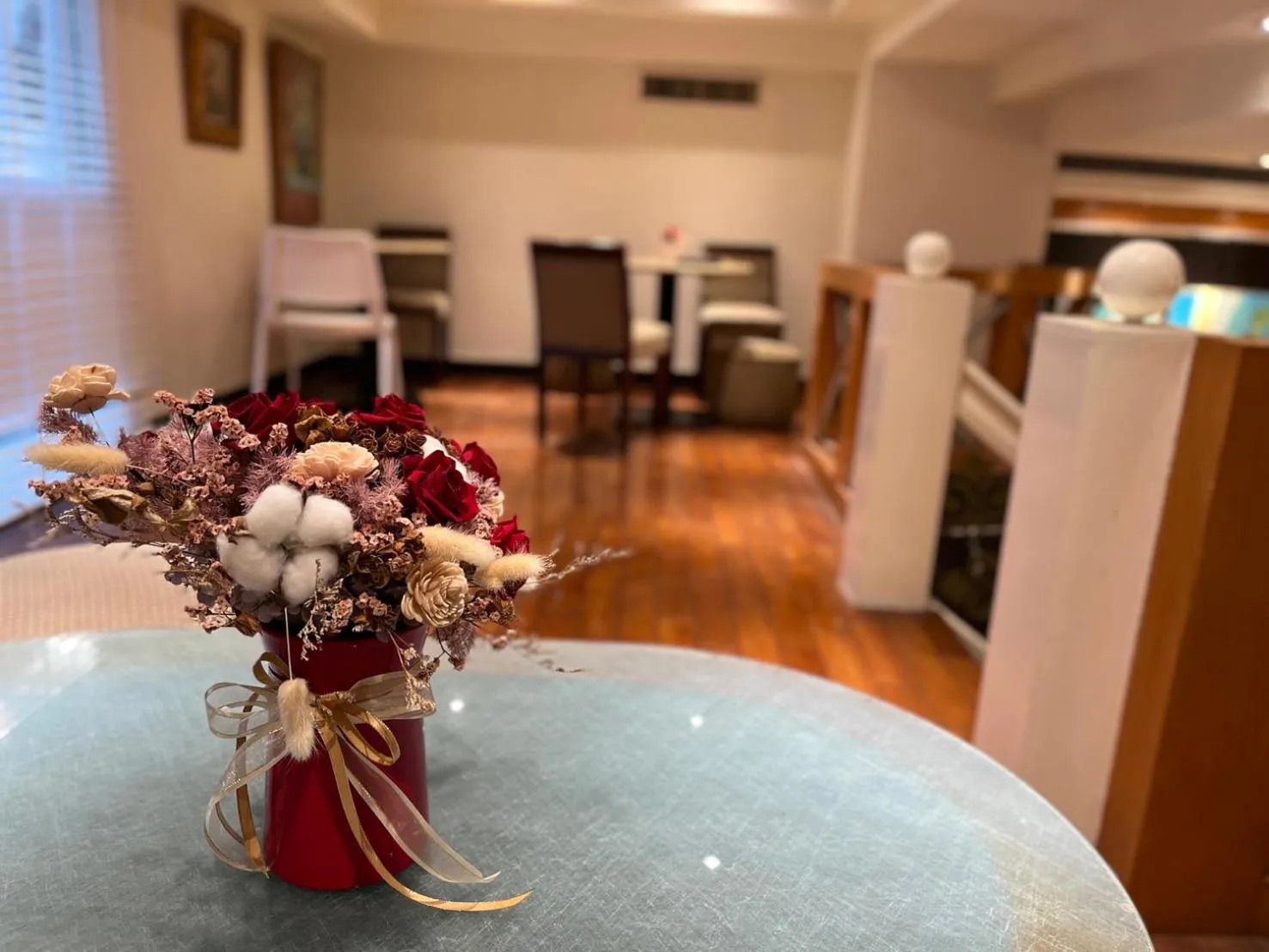 Dining area in Happiness Hotel