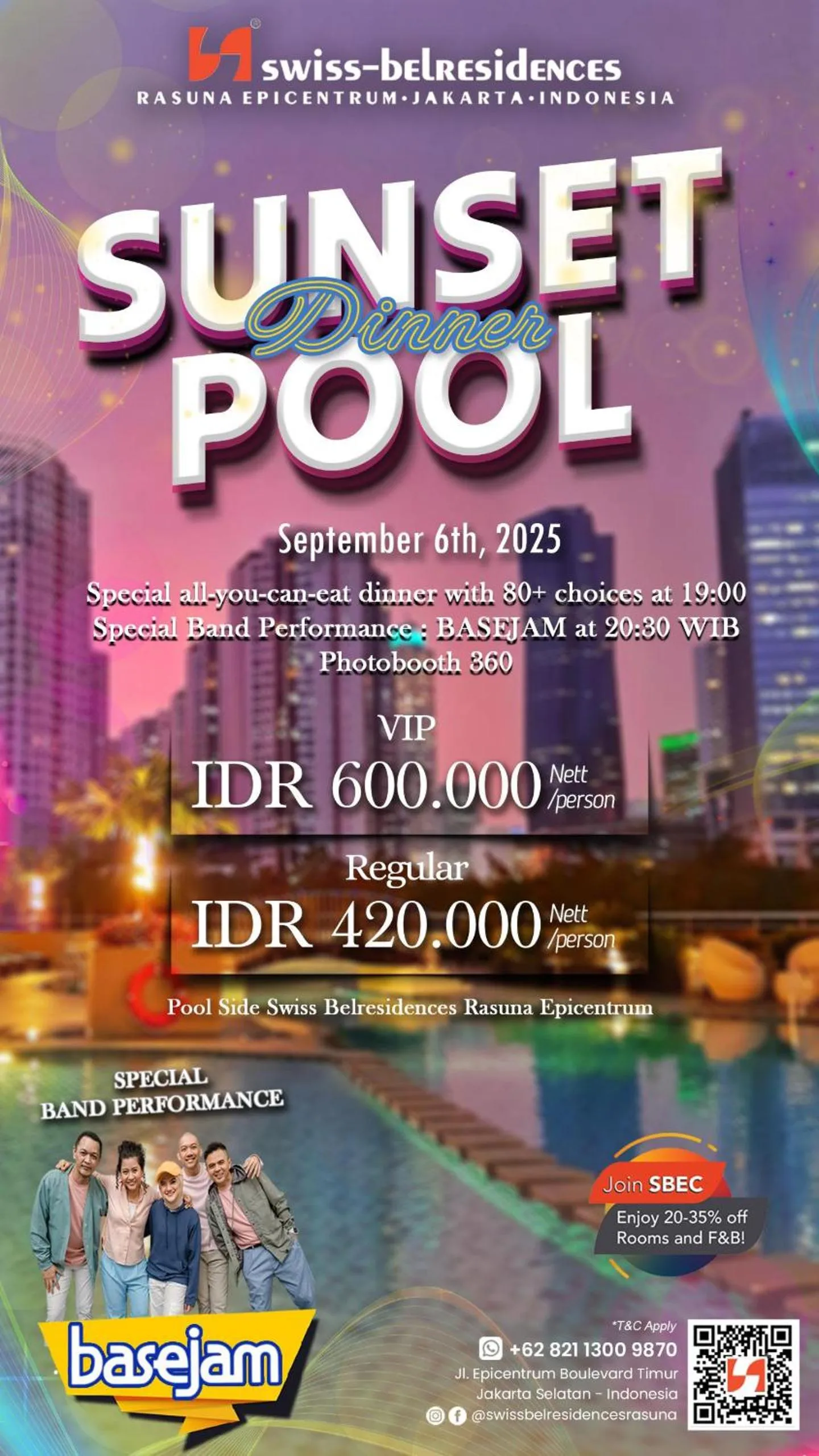 Restaurant/places to eat in Swiss-Belresidences Rasuna Epicentrum