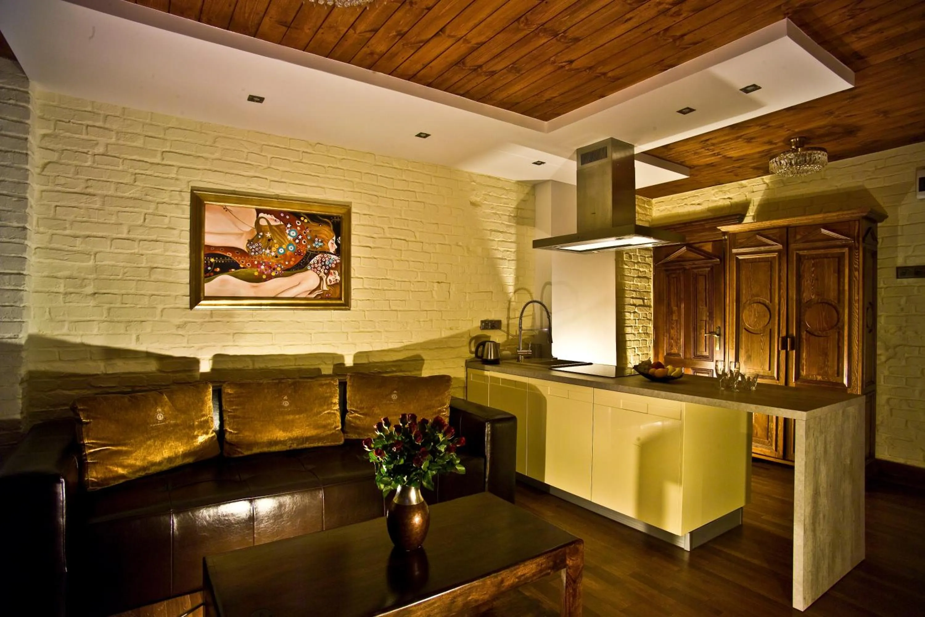 Kitchen or kitchenette in Apartamenty Chleb i Wino Strumykowa