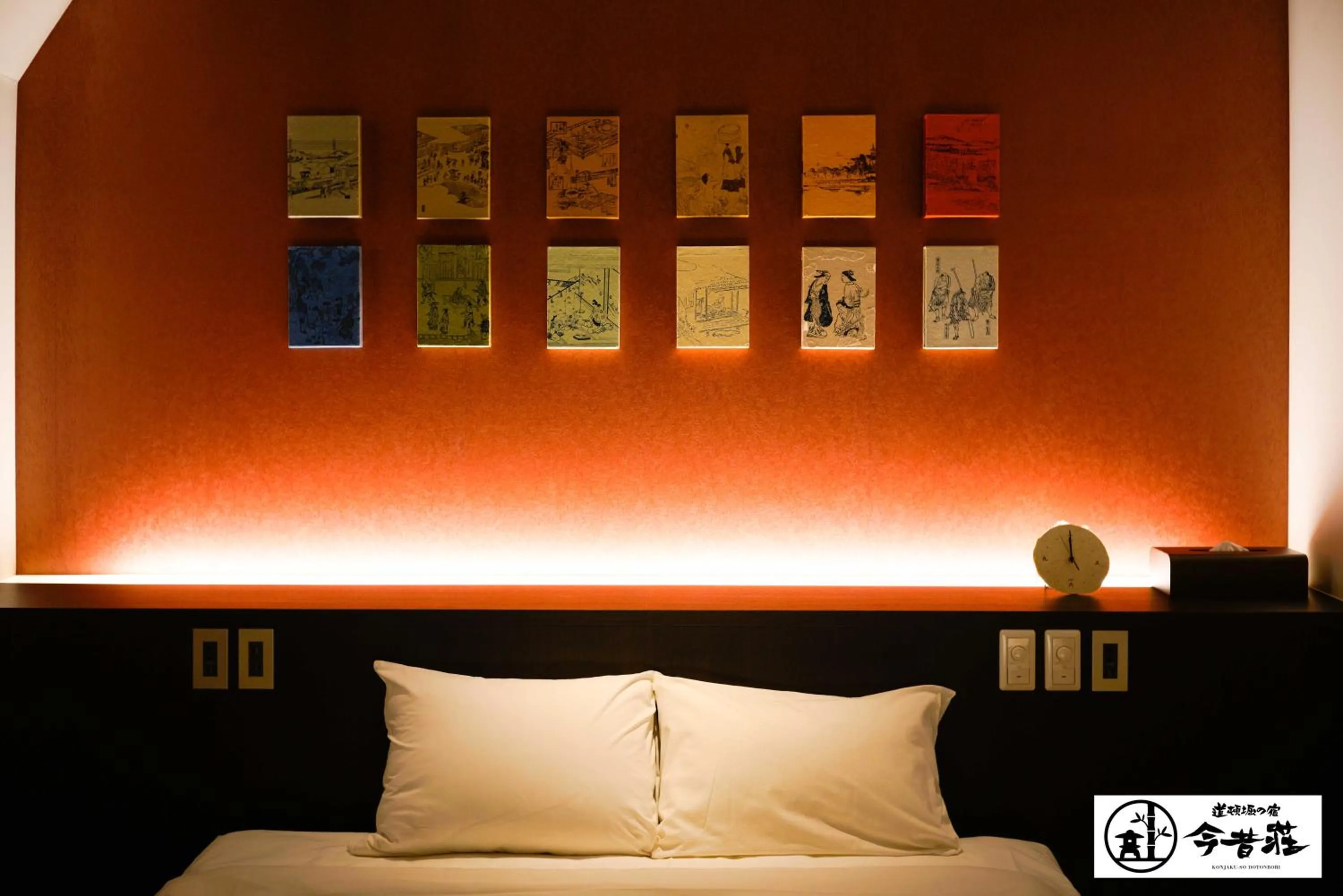 Bedroom, Bed in KONJAKUSO Osaka Dotonbori "SHOSHI" "GŌYAKUYA"SPA Stay
