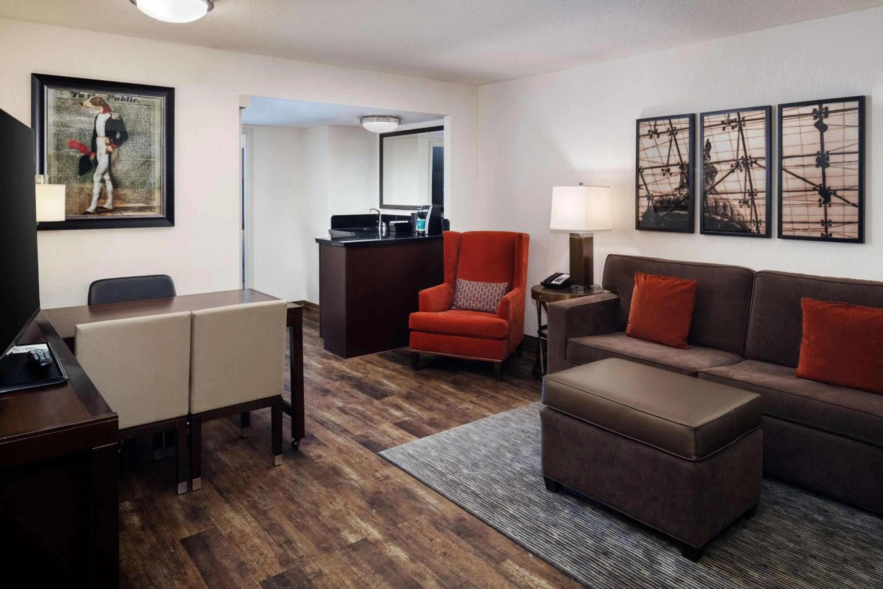 Living room in Embassy Suites by Hilton Washington DC Chevy Chase Pavilion