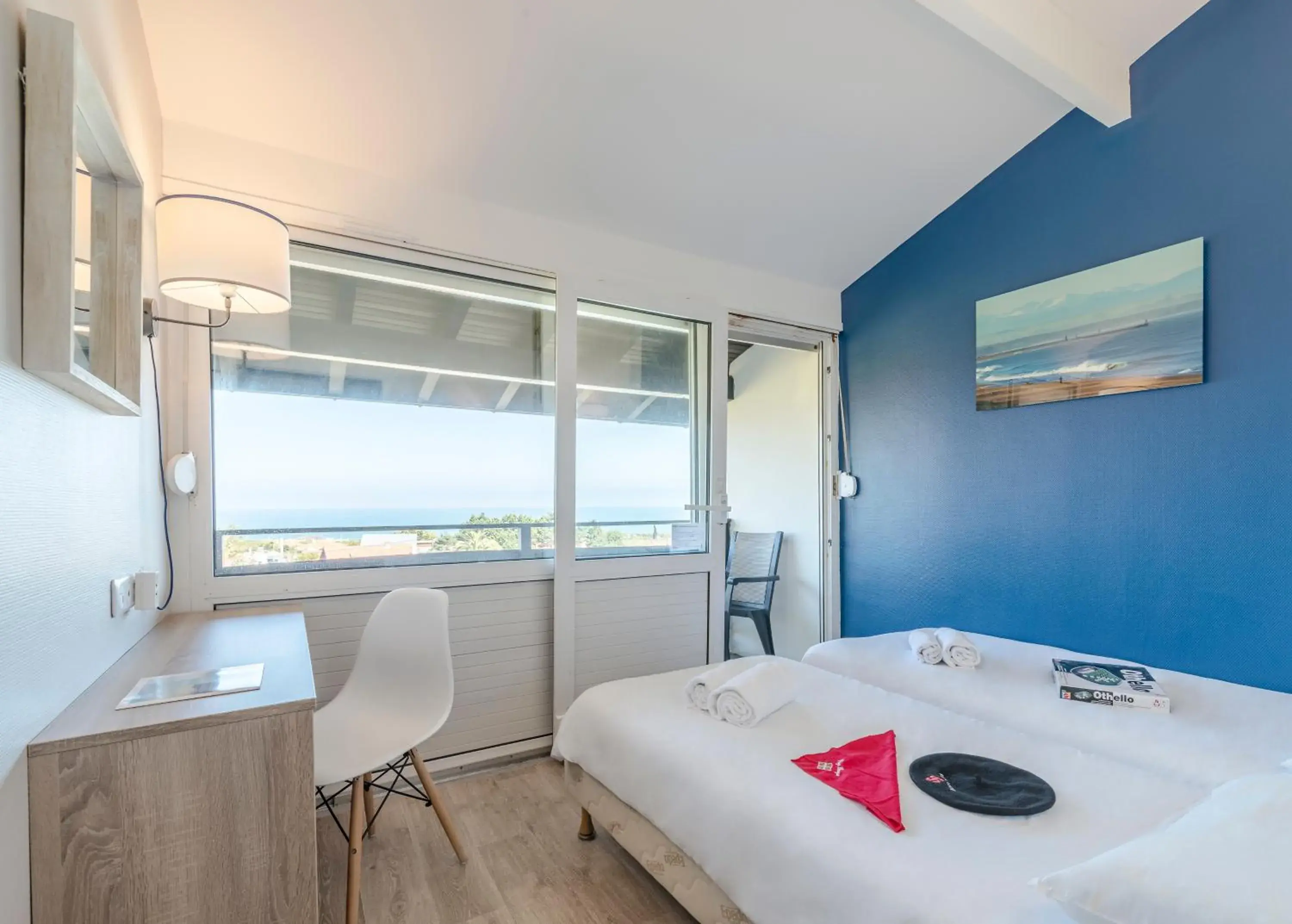 Quadruple Room with Sea View in Village Vacances Azureva Anglet Quadruple Room with Sea View in Village Vacances Azureva Anglet