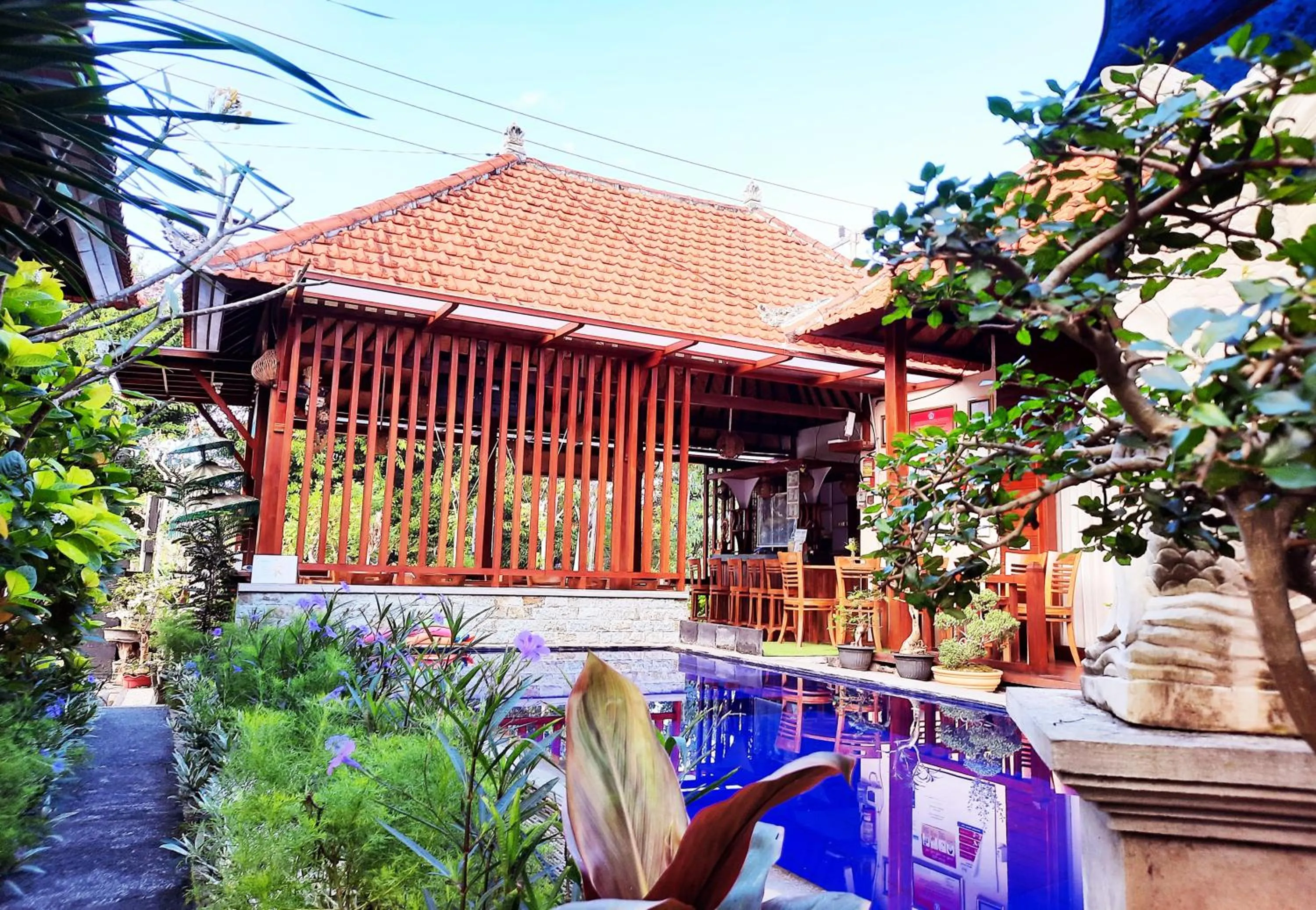 Swimming pool in Wait Garden Cottage